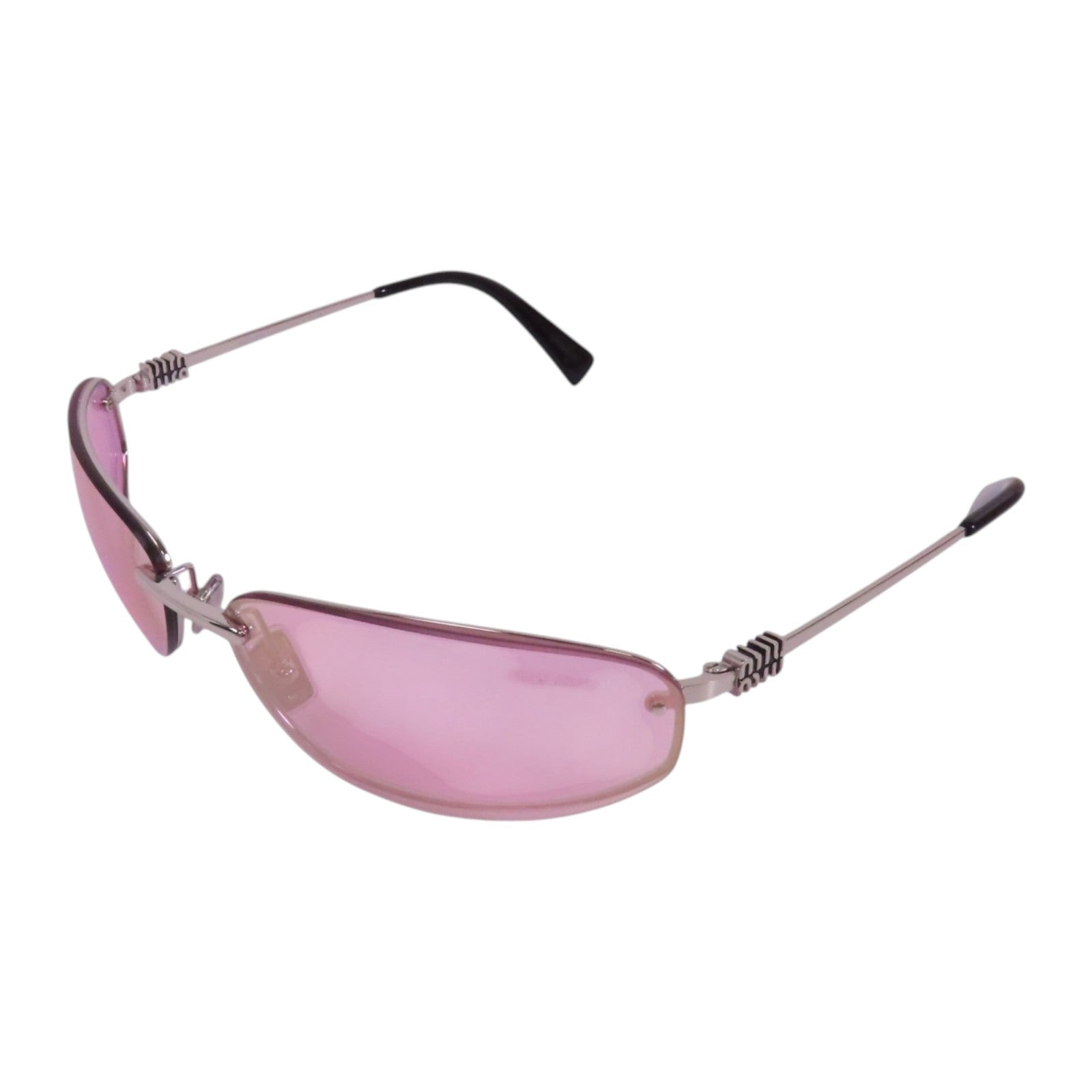 Miu Miu PVC/金屬Sunglasses銀扣太陽眼鏡