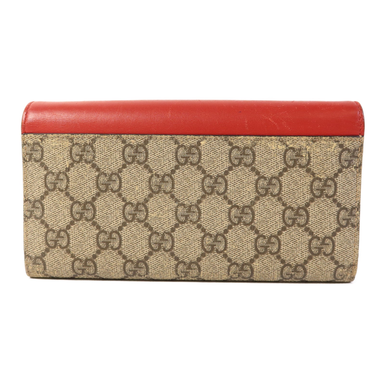 GUCCI 塗層帆布Wallet金扣長錢包