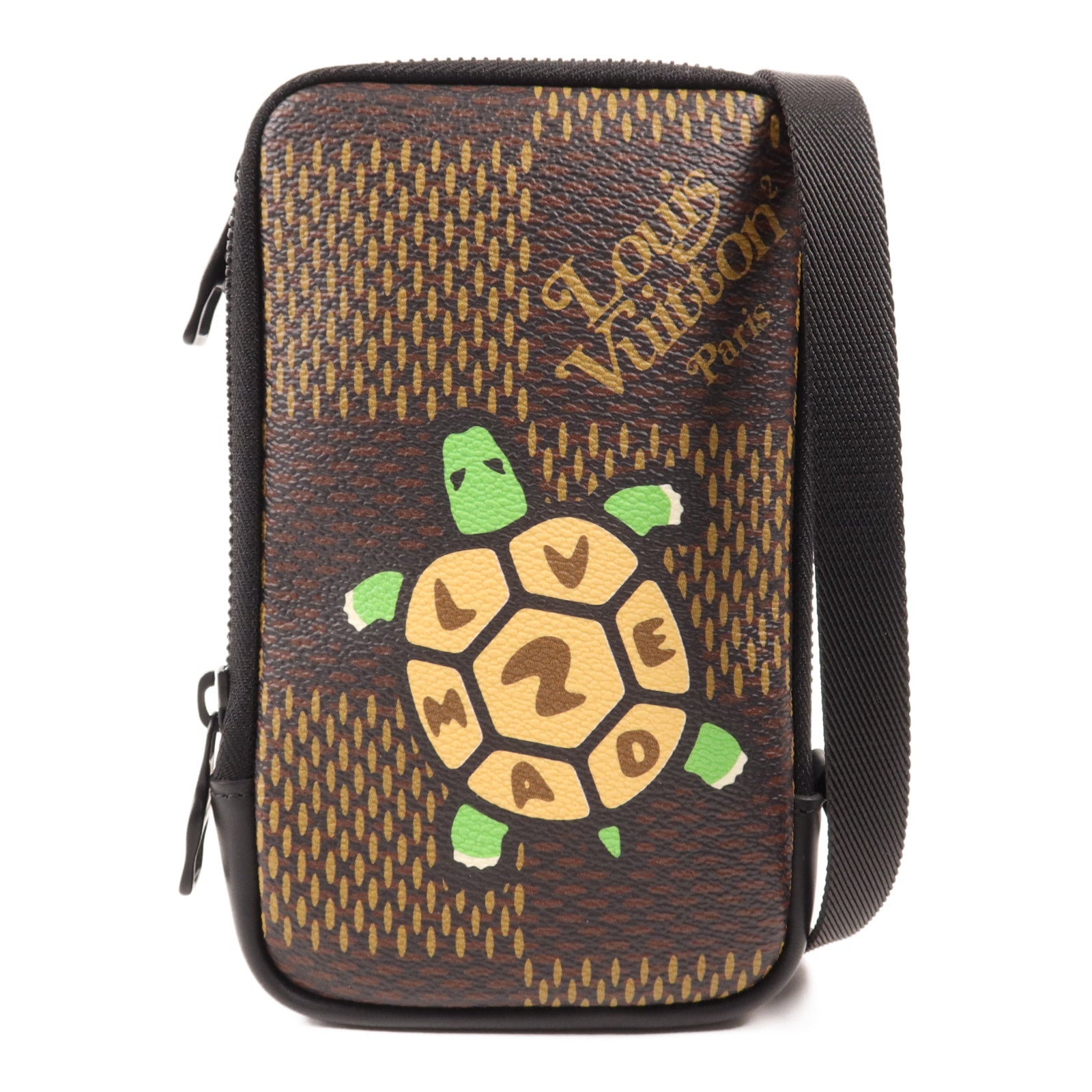 LOUIS VUITTON Damier LV x Nigo Phone Pouch肩背袋