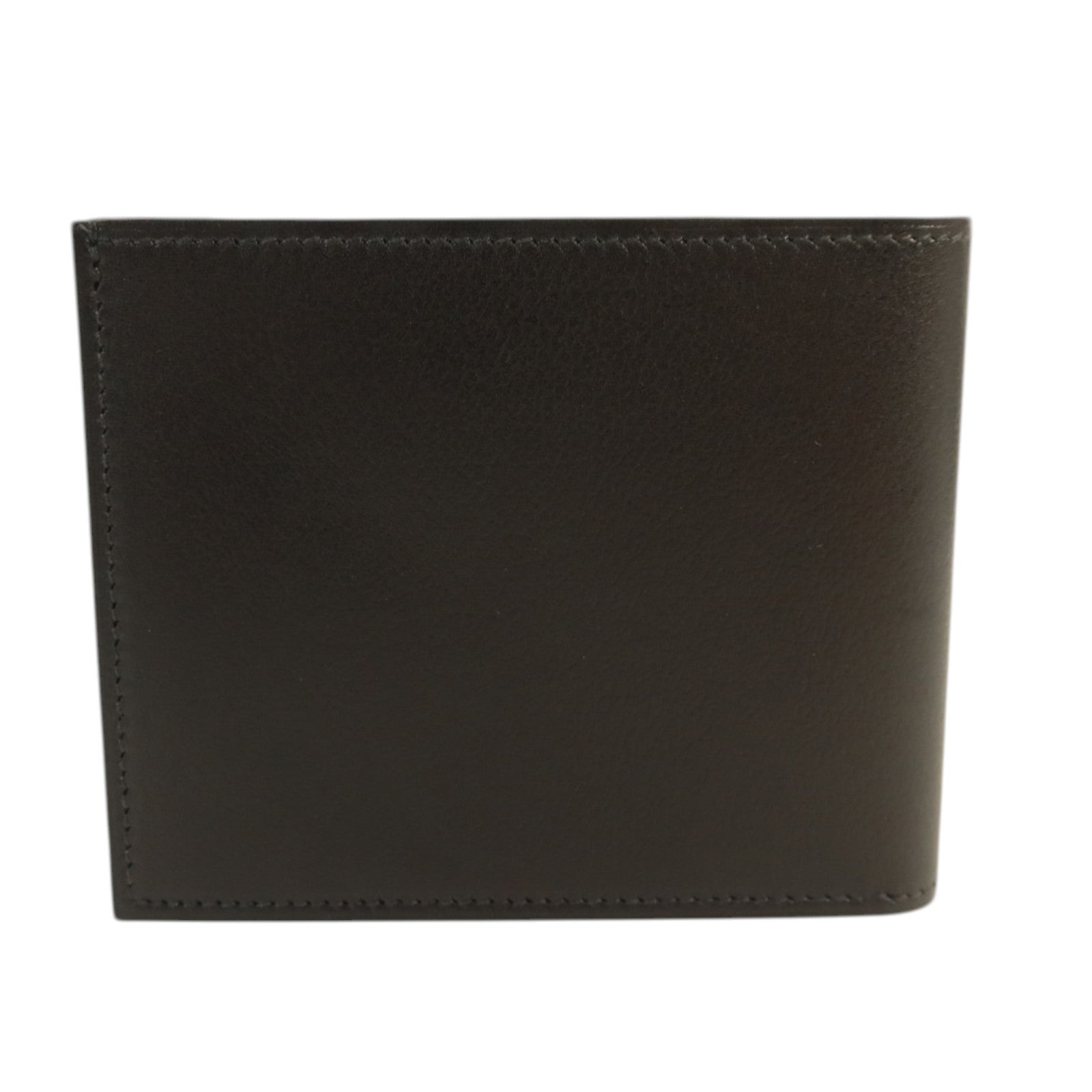 HERMES Evergain皮革Citizen Twill Compact Wallet錢包Noir