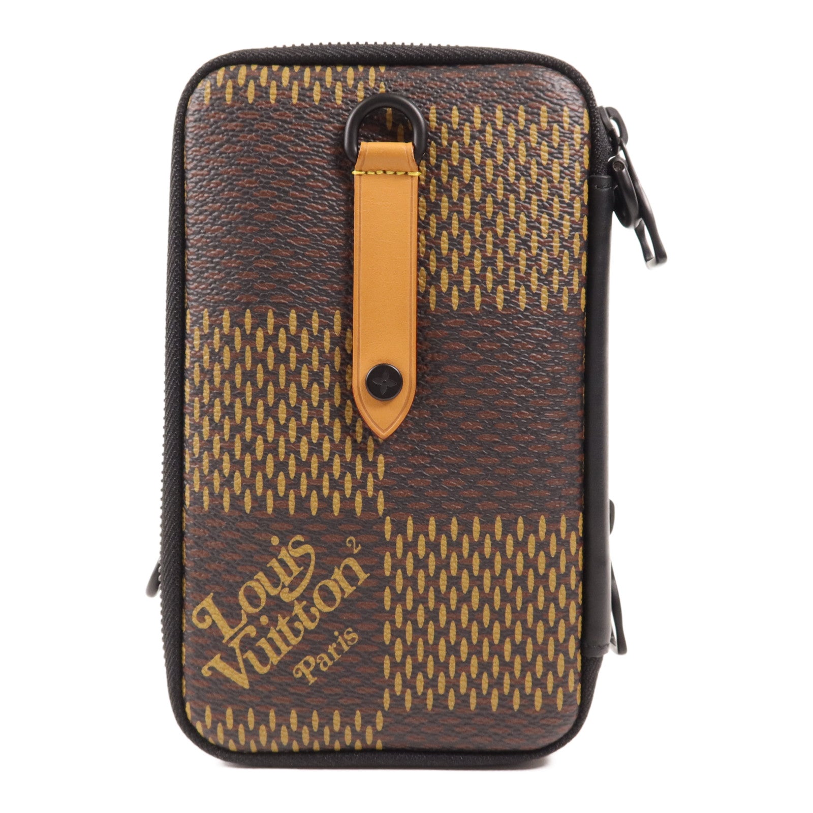 LOUIS VUITTON Damier LV x Nigo Phone Pouch肩背袋