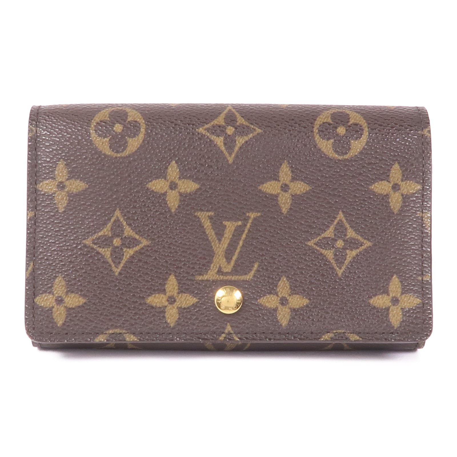 LOUIS VUITTON Monogram Porte Monnaie Bier Tresor金扣長錢包