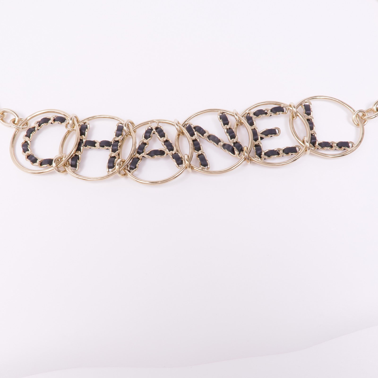 CHANEL 金屬/皮革Fancy Belt腰帶