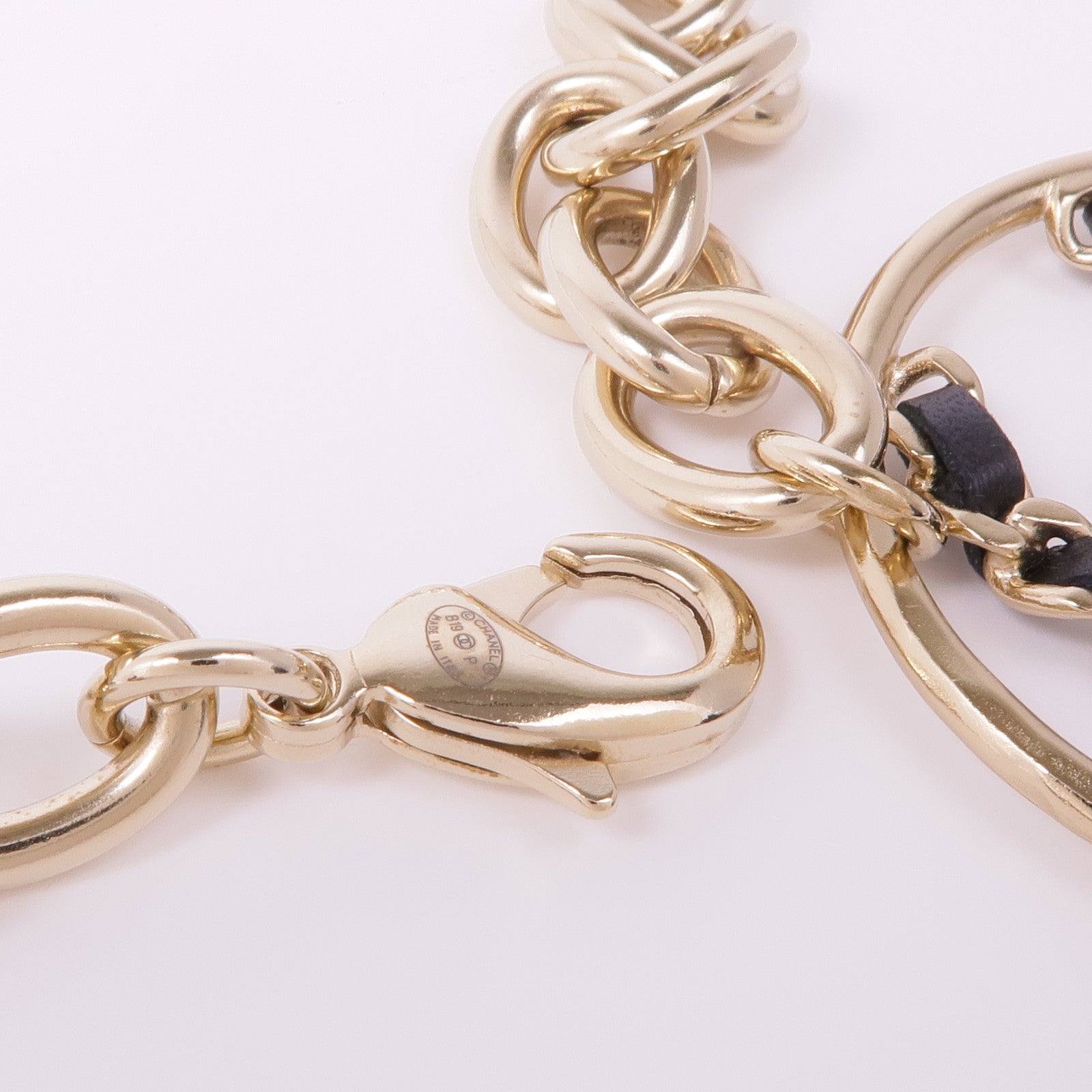 CHANEL 金屬/皮革Fancy Belt腰帶