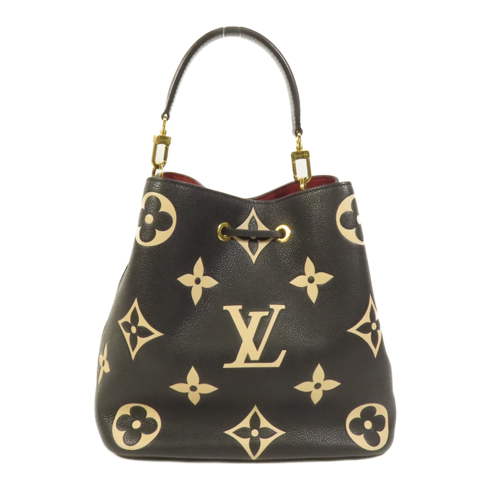 LOUIS VUITTON Monogram Empreinte Bicolor Neo Noe MM金扣手挽肩背兩用袋