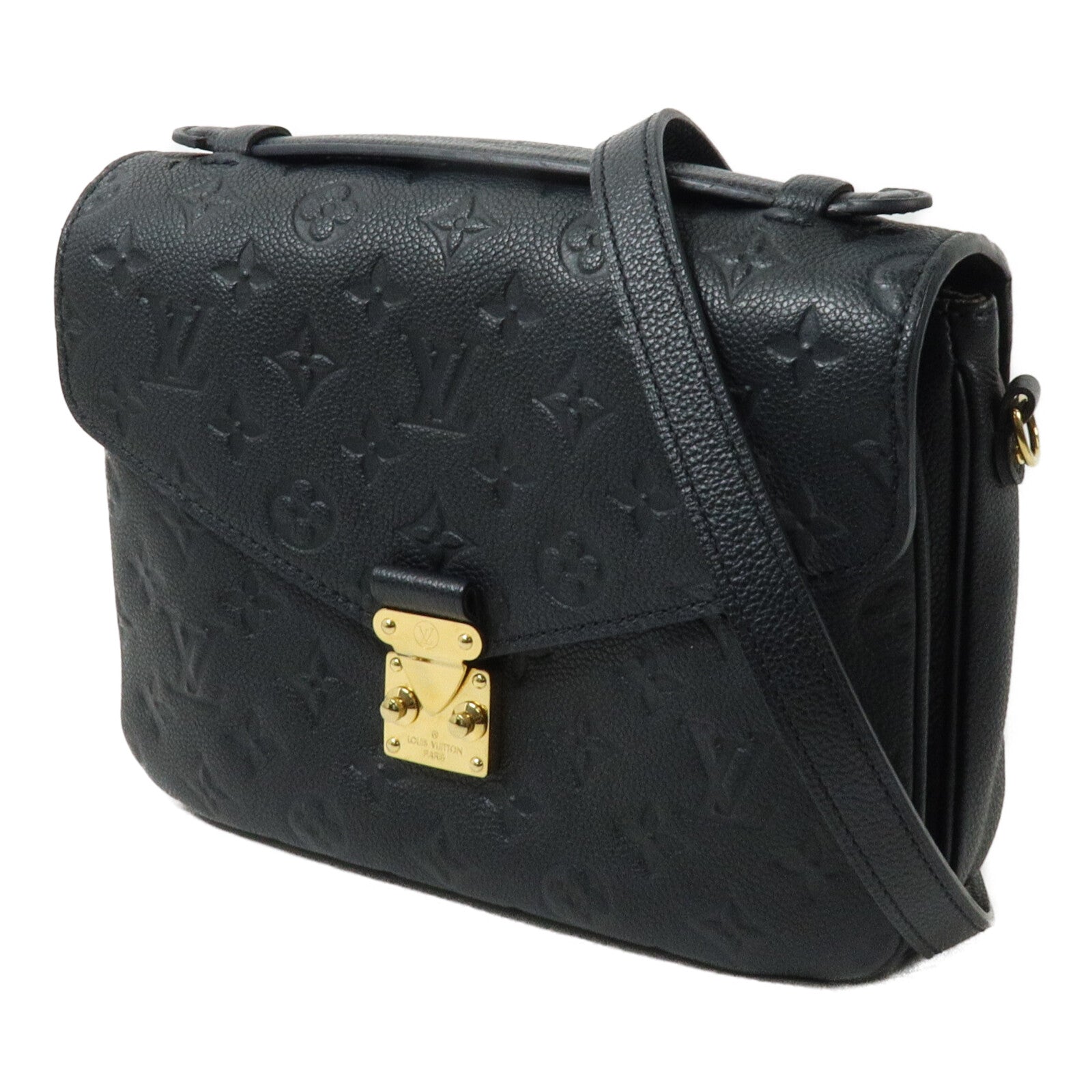 LOUIS VUITTON Monogram Empreinte Pochette Metis金扣手挽肩背兩用袋