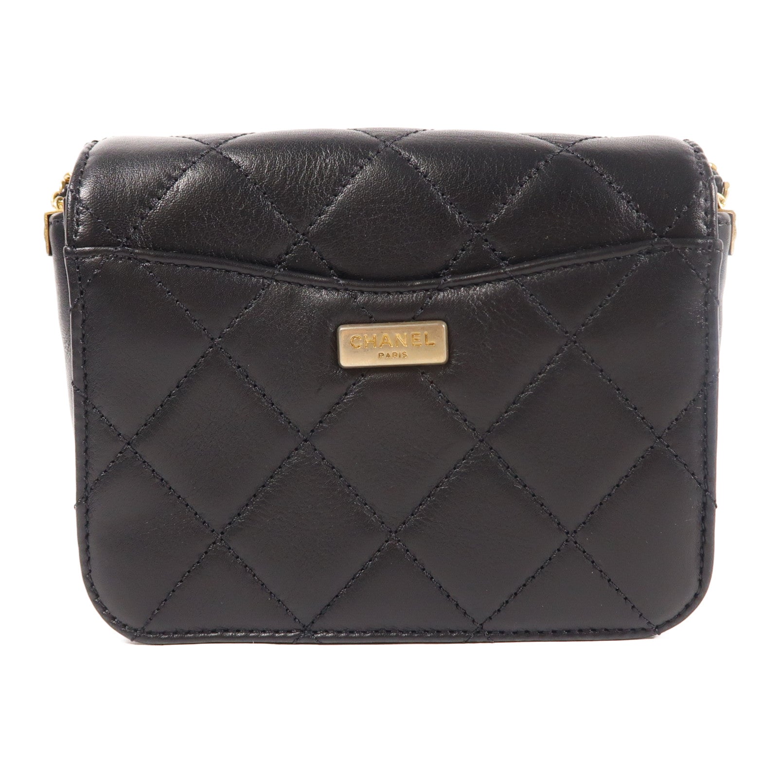 CHANEL 牛皮皮革Shoulder Bag鏈帶肩背袋