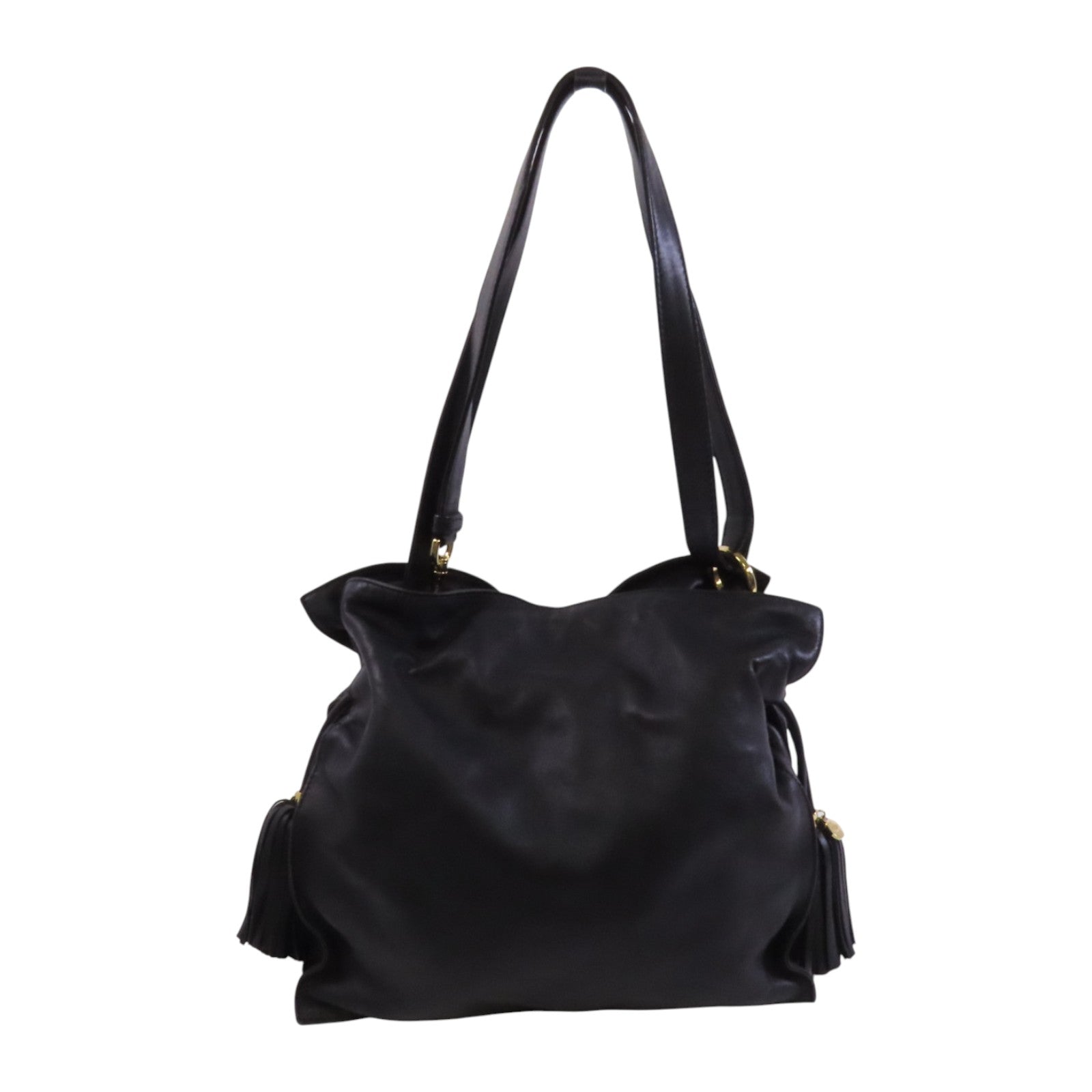 LOEWE 羊皮皮革Shoulder Bag金扣肩背袋