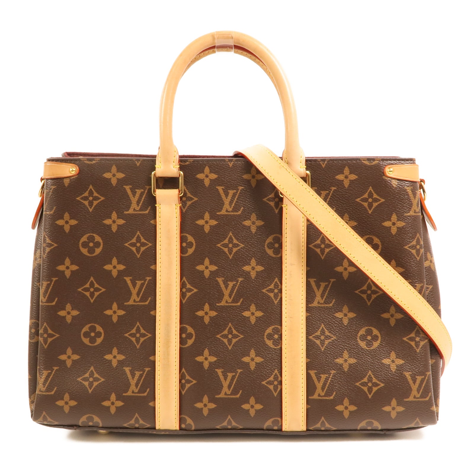 LOUIS VUITTON Monogram Soufflot MM金扣手挽肩背兩用袋