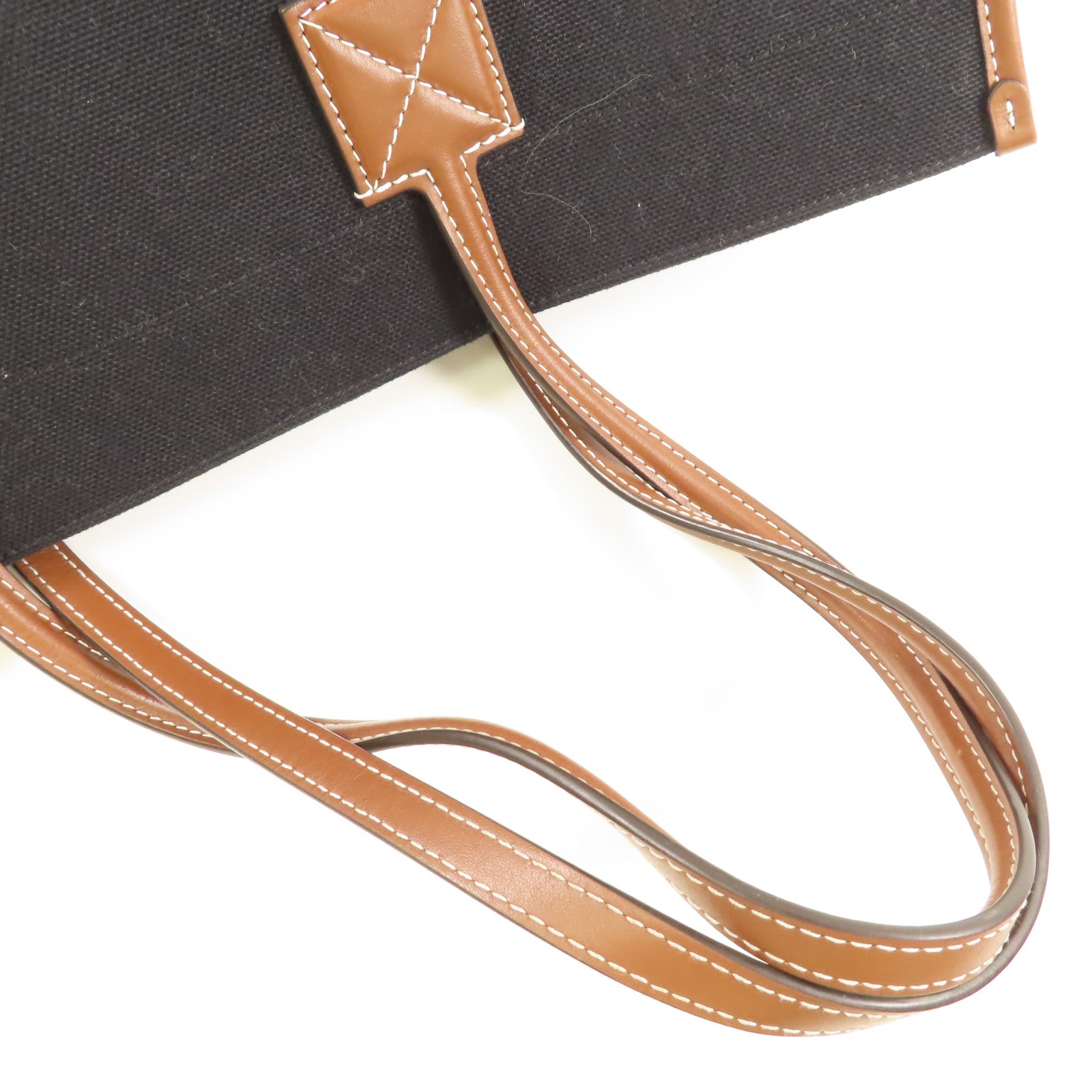 BURBERRY 帆布Freya Tote銀扣手挽袋黑色/棕色