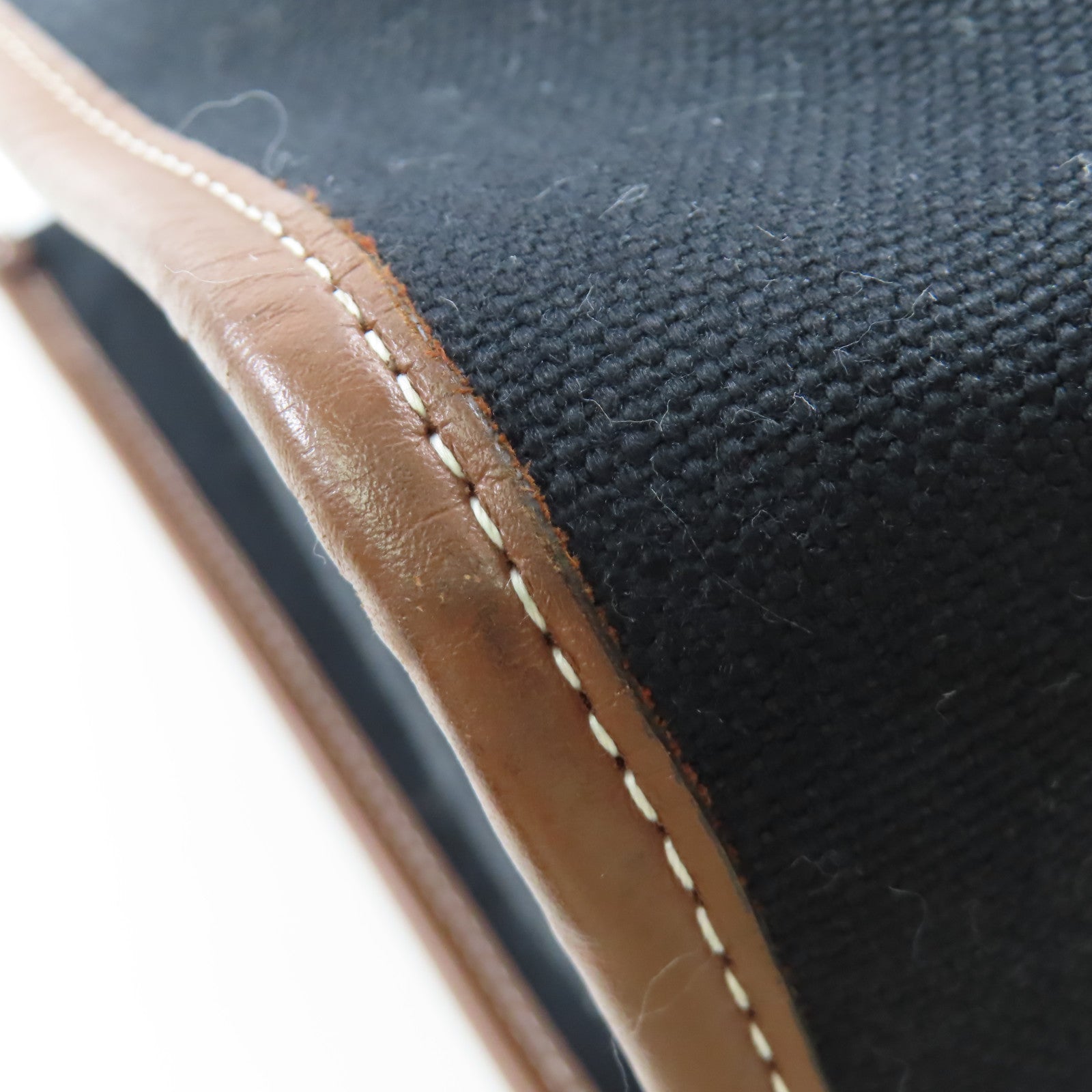 BURBERRY 帆布Freya Tote銀扣手挽袋黑色/棕色