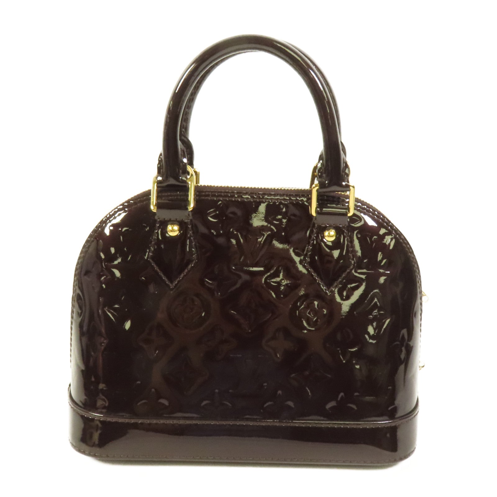 LOUIS VUITTON Vernis Alma BB金扣手挽肩背兩用袋