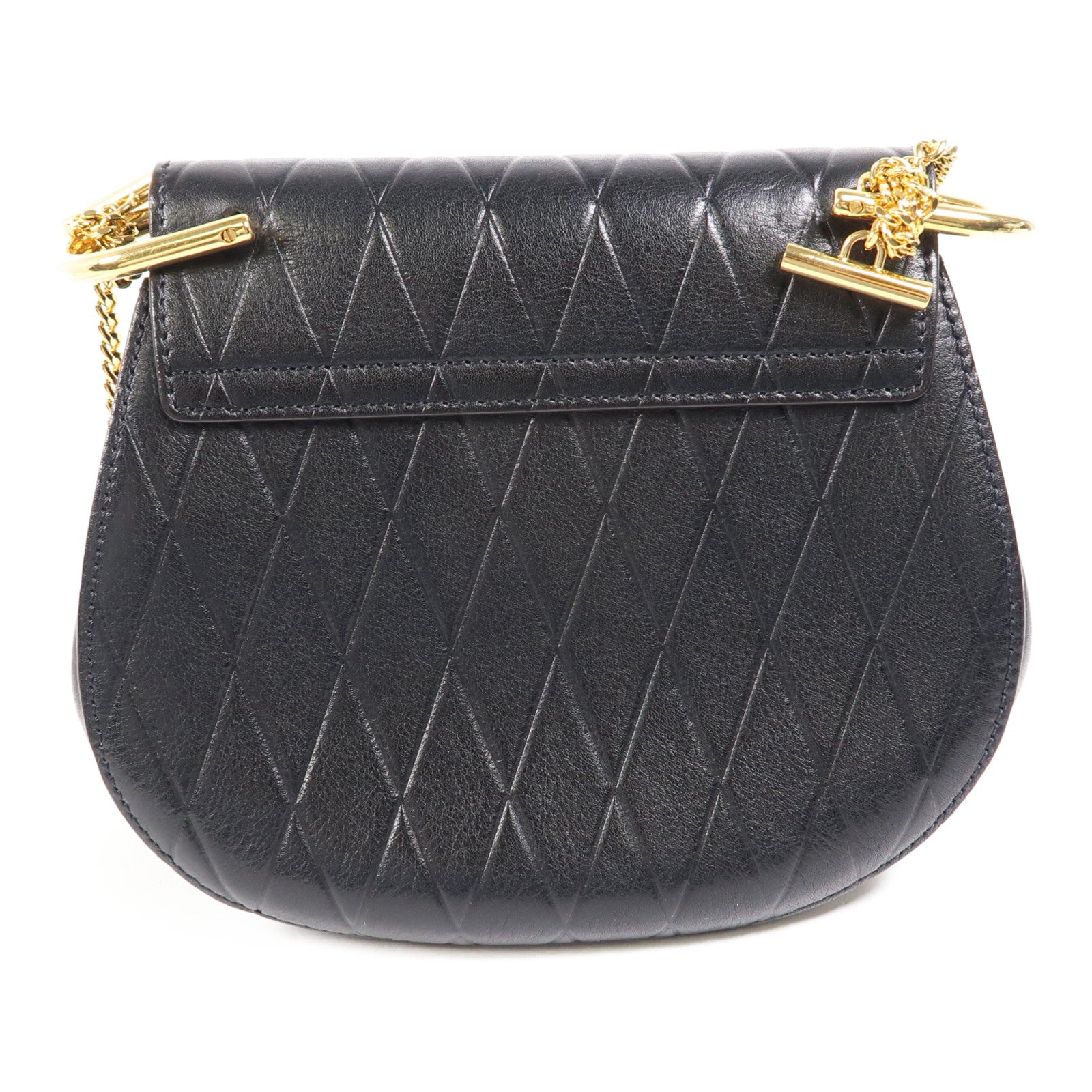 Chloe 牛皮皮革Shoulder Bag金扣鏈帶肩背袋