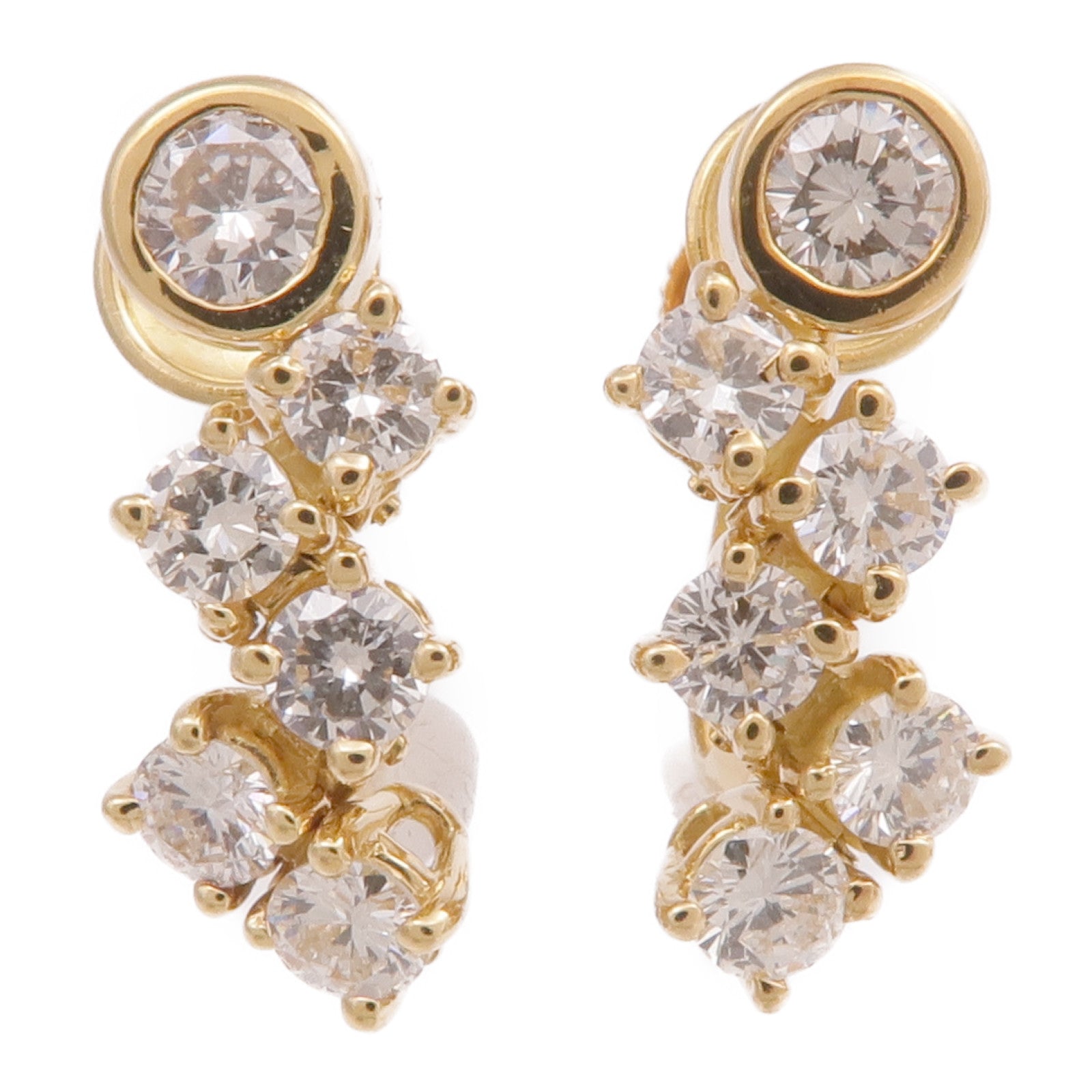 JEWELRY 18K黃金Diamond Earrings鑽石耳環