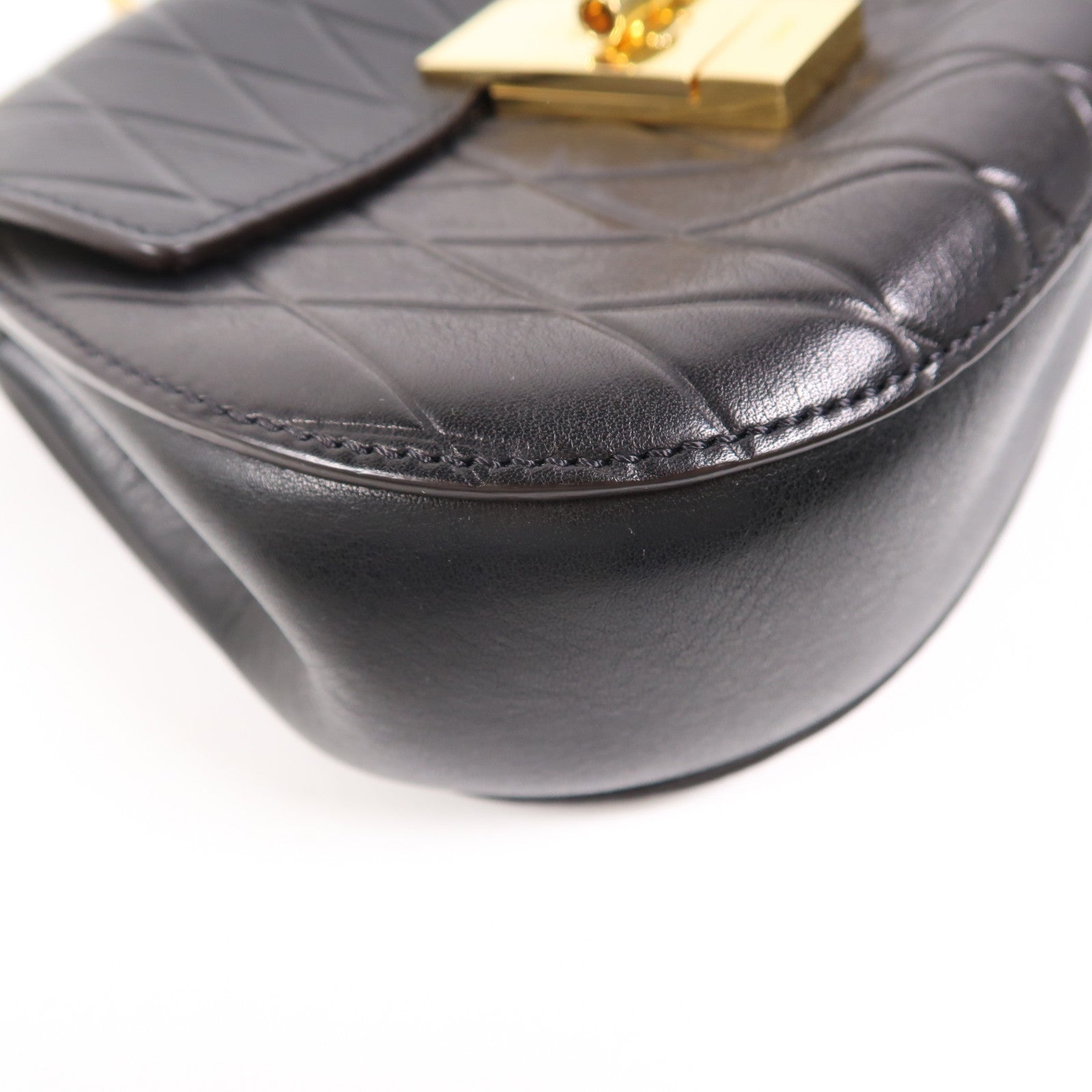 Chloe 牛皮皮革Shoulder Bag金扣鏈帶肩背袋