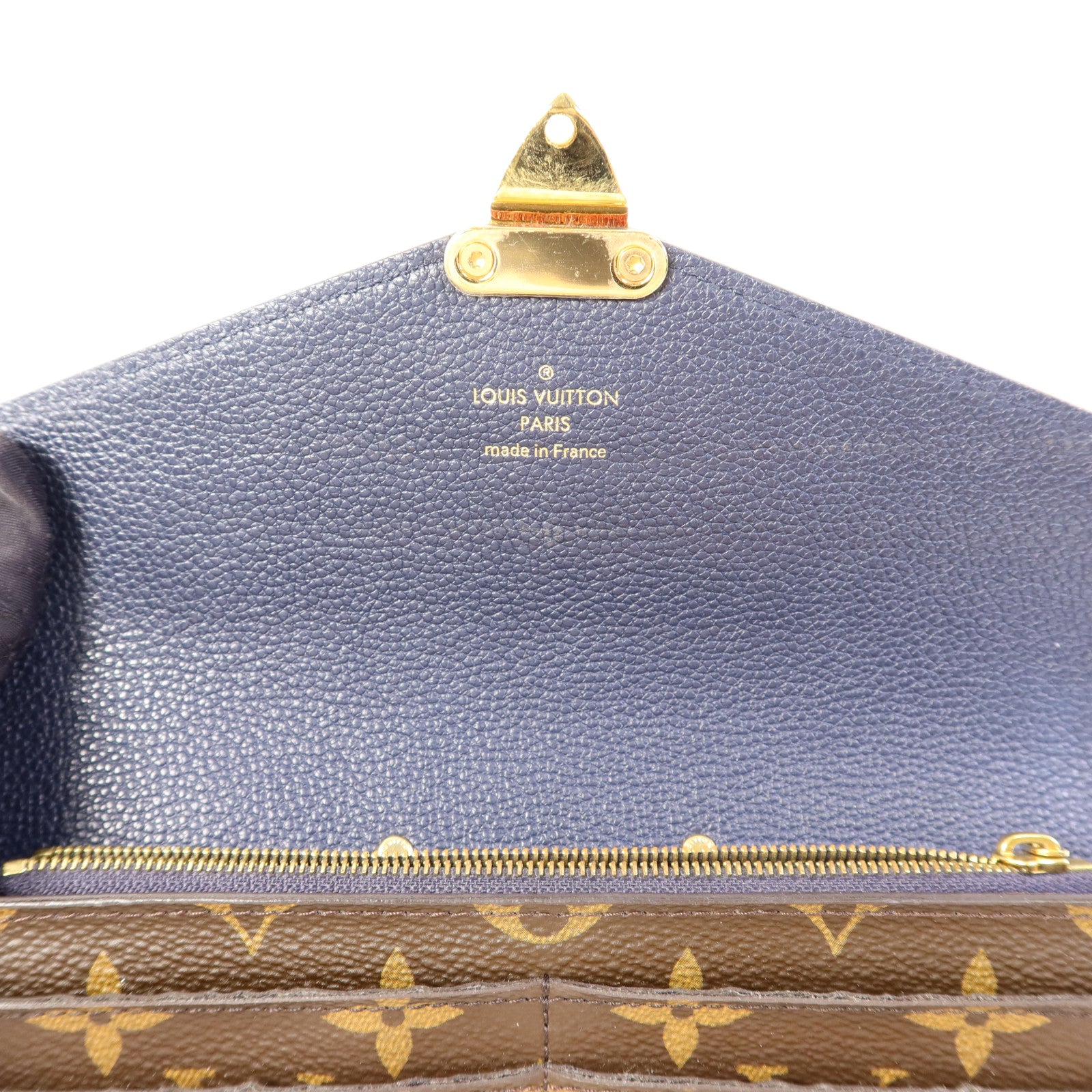 LOUIS VUITTON Monogram Palas金扣長錢包