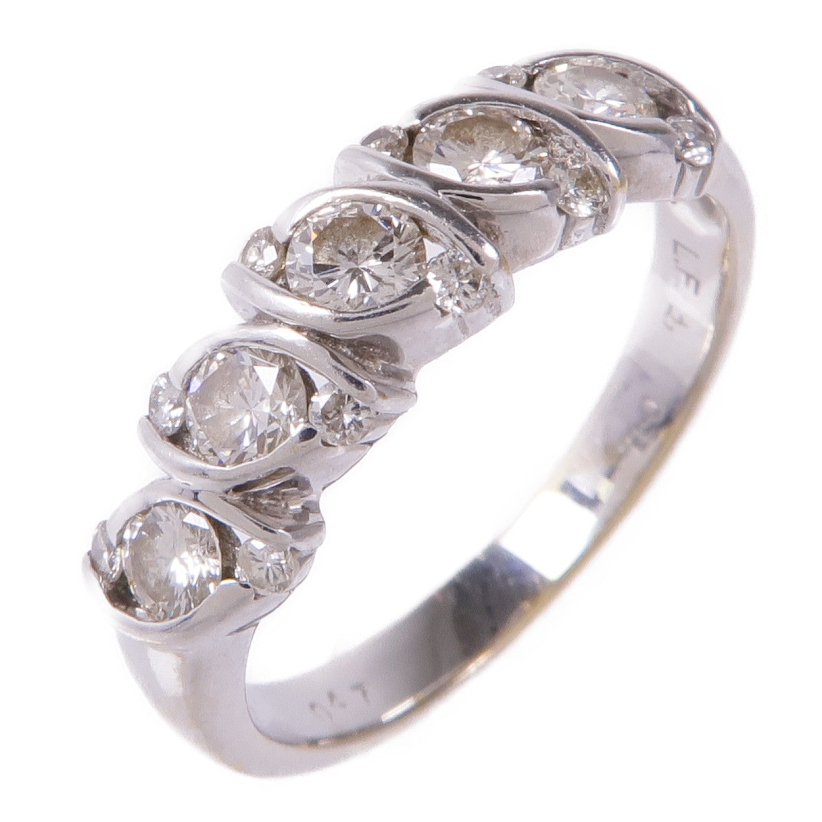 JEWELRY Diamond Ring 18K White Gold US#5.75