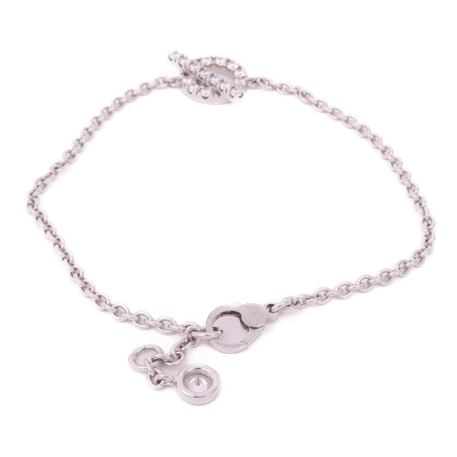 HERMES 18K白金Diamond Finesse Bracelet鑽石手鏈