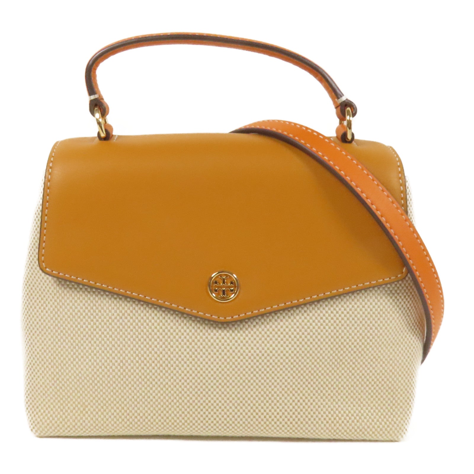 帆布/皮革2way Shoulder Bag金扣手挽肩背兩用袋