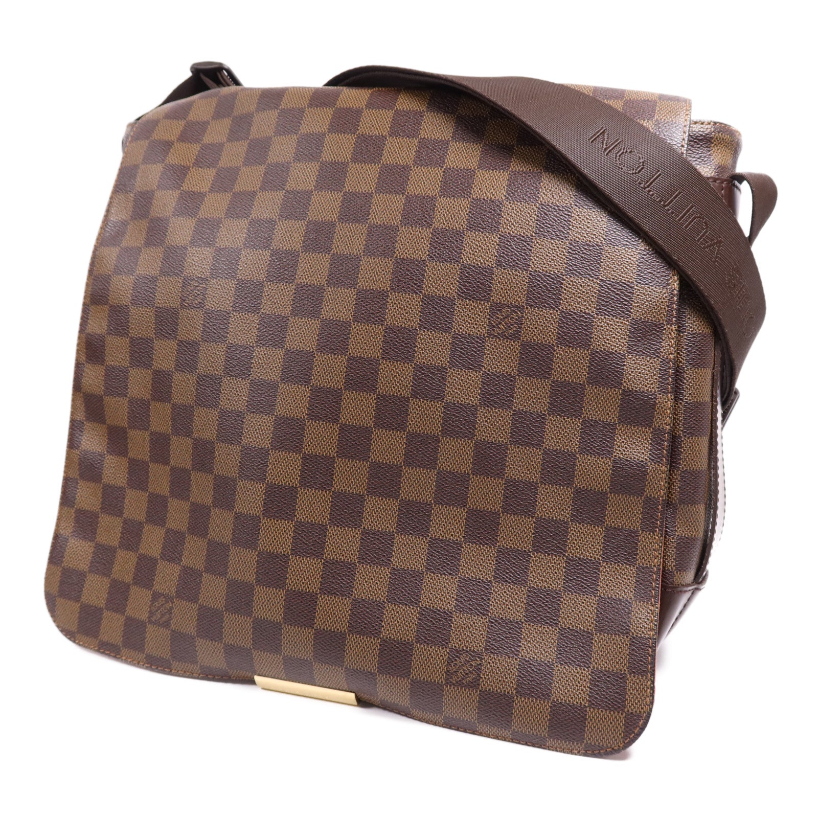 LOUIS VUITTON Damier Bastille金扣肩背袋