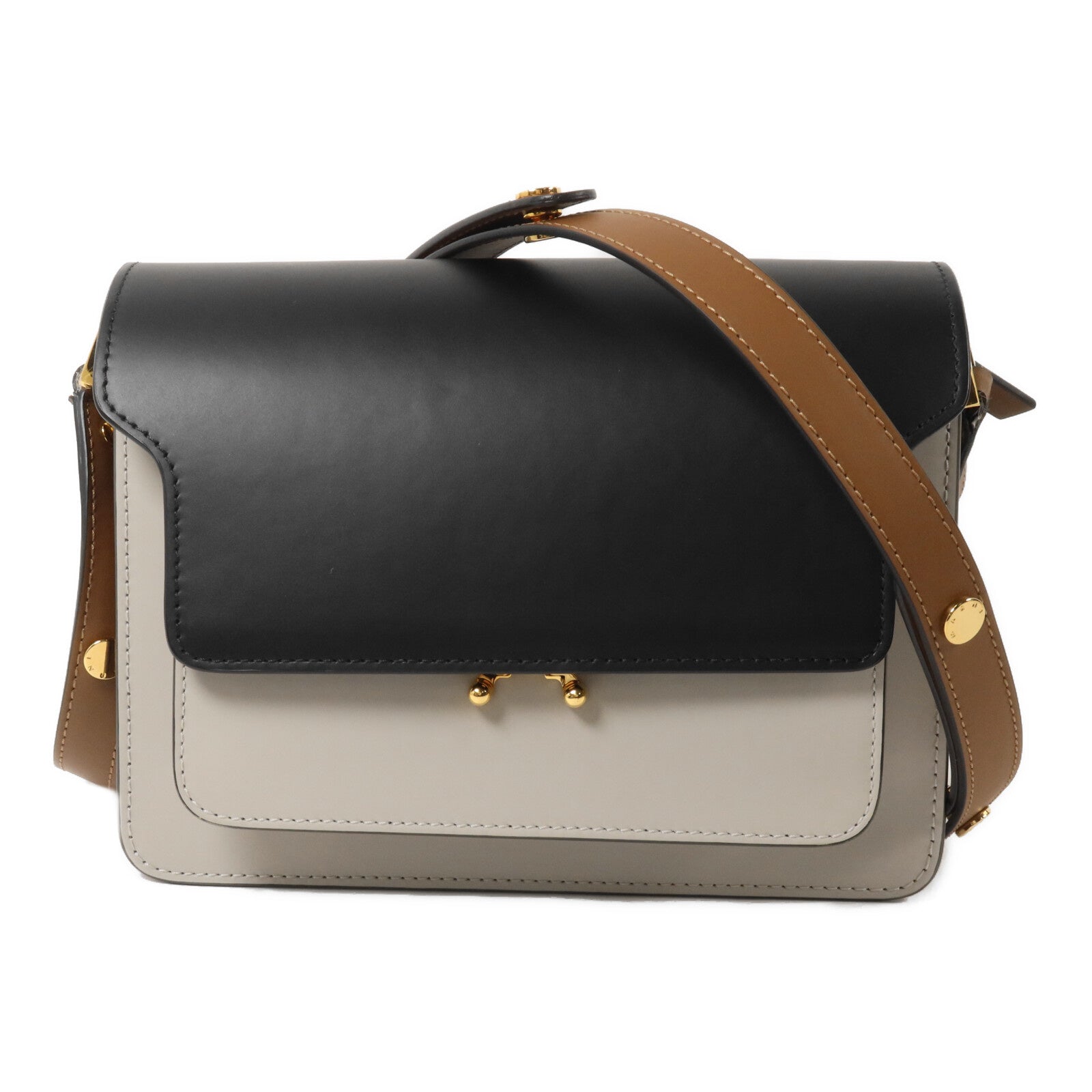 SELECTION 牛皮皮革Marni Trunk肩背袋