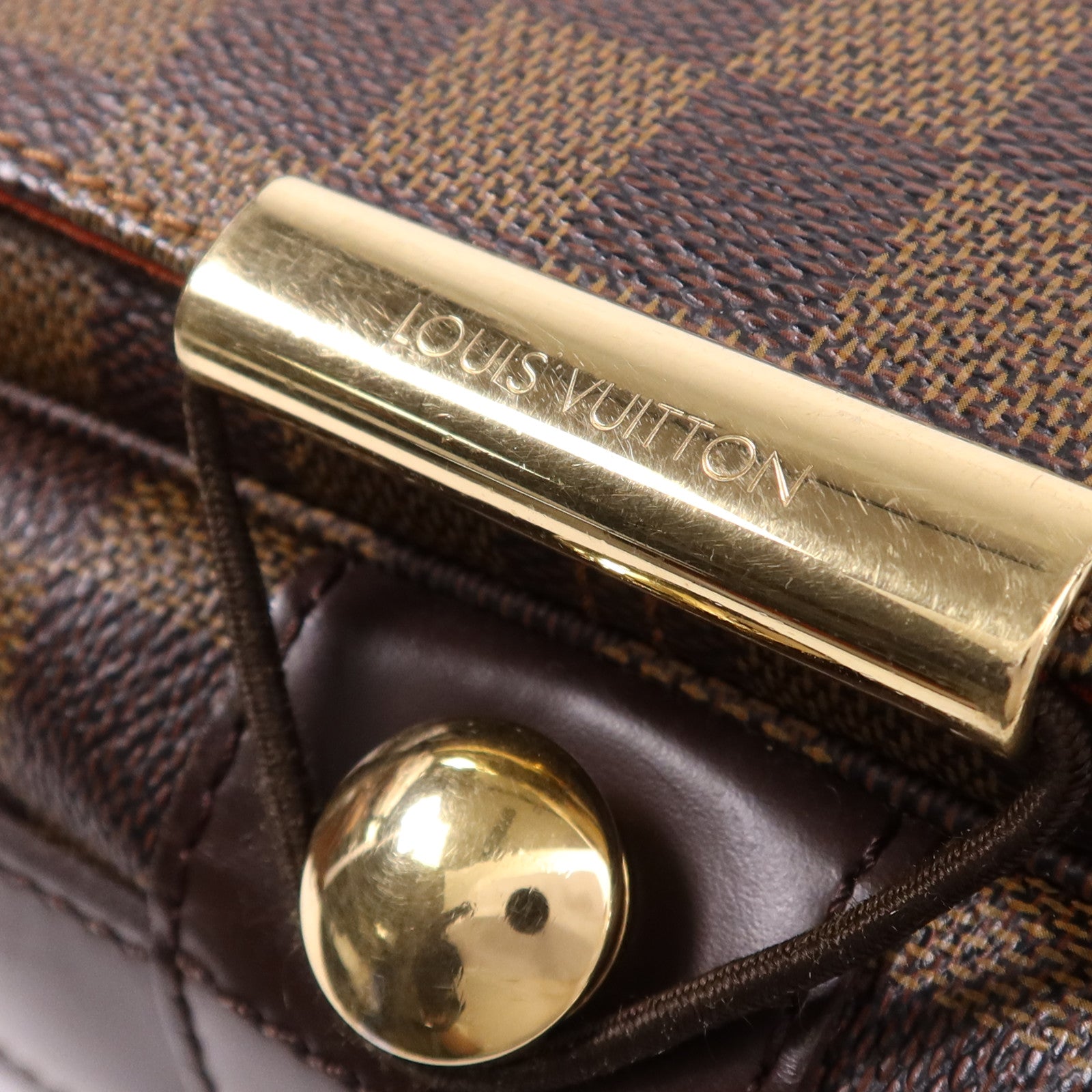LOUIS VUITTON Damier Bastille金扣肩背袋
