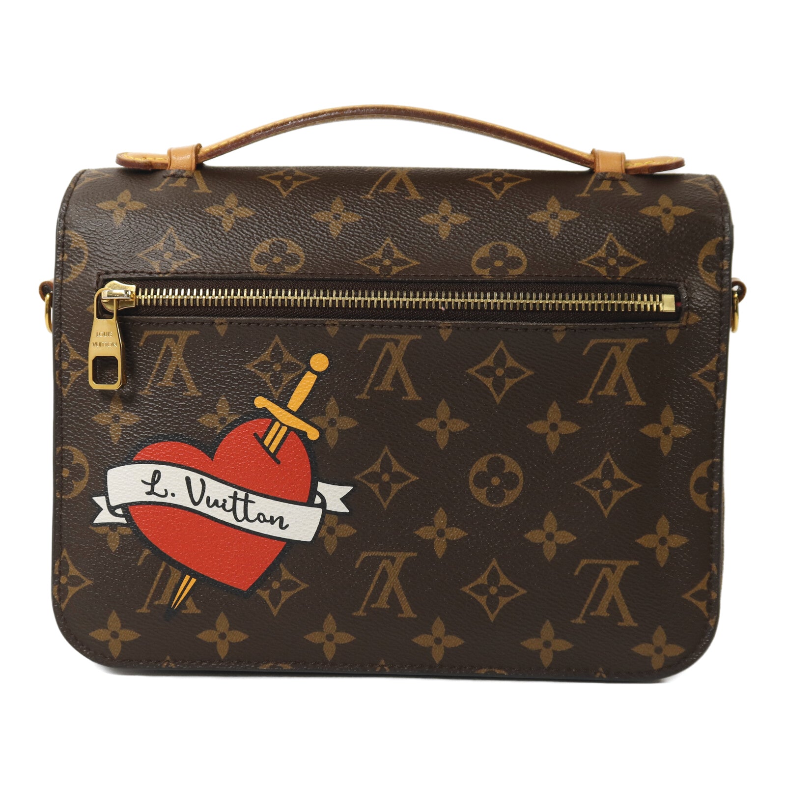 LOUIS VUITTON Monogram Patches Pochette Metis金扣手挽肩背兩用袋