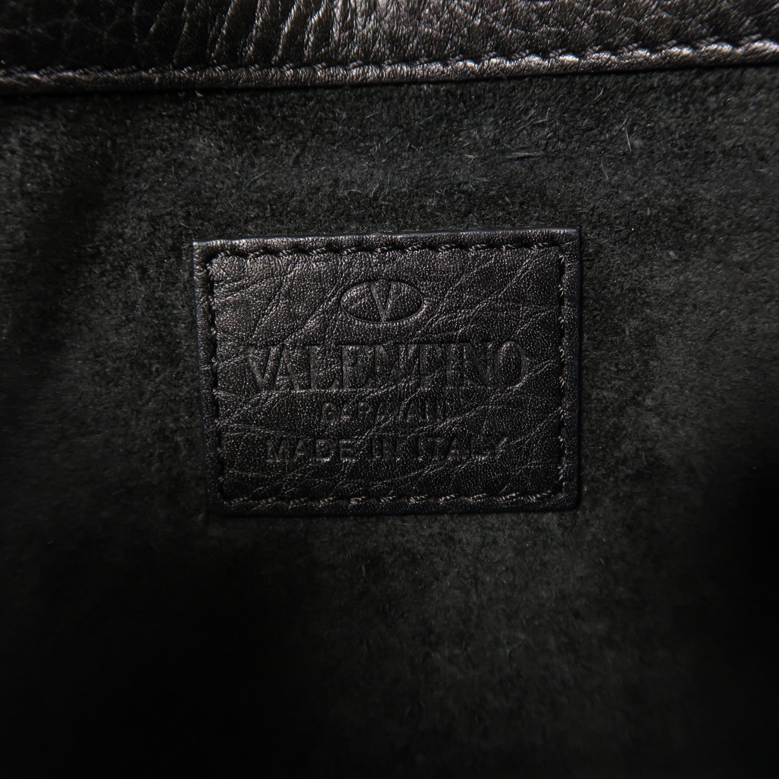Valentino 牛皮皮革Chain Shoulder金扣鏈帶肩背袋