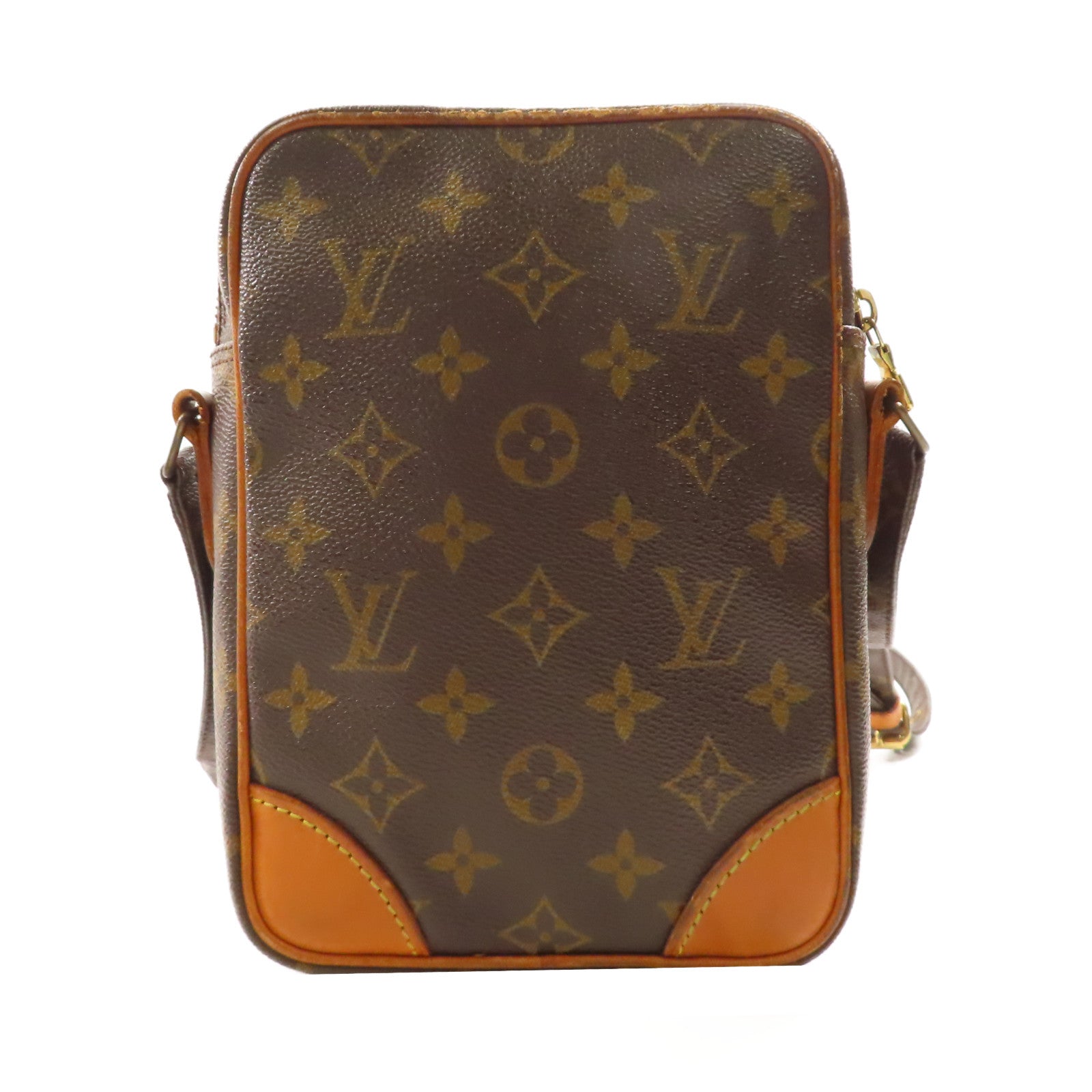 LOUIS VUITTON Monogram Amazon金扣肩背袋棕色