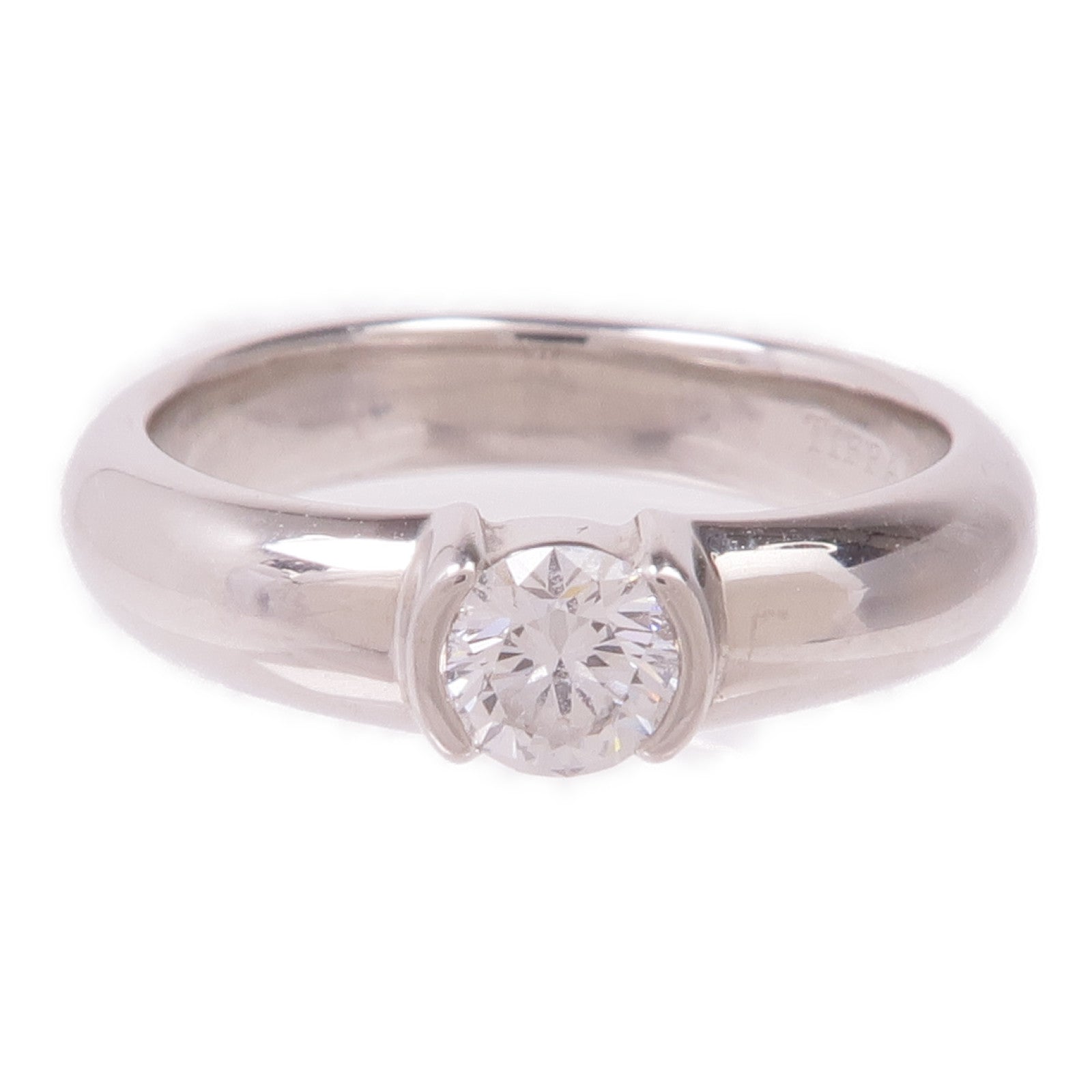 TIFFANY&CO PT950鉑金Diamond Ring鑽石戒指US#4.75