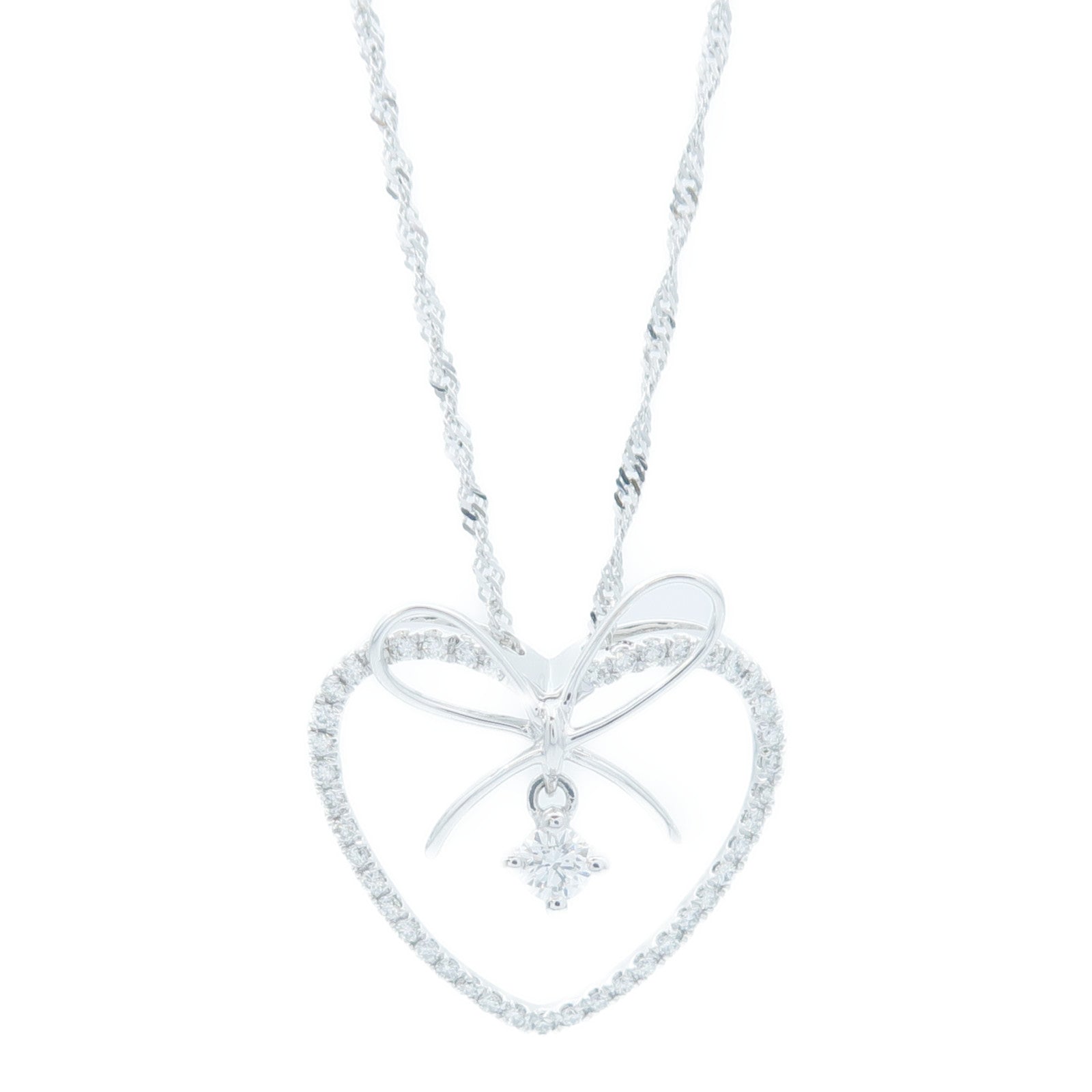 JEWELRY 18K白金Diamond Necklace鑽石項鍊