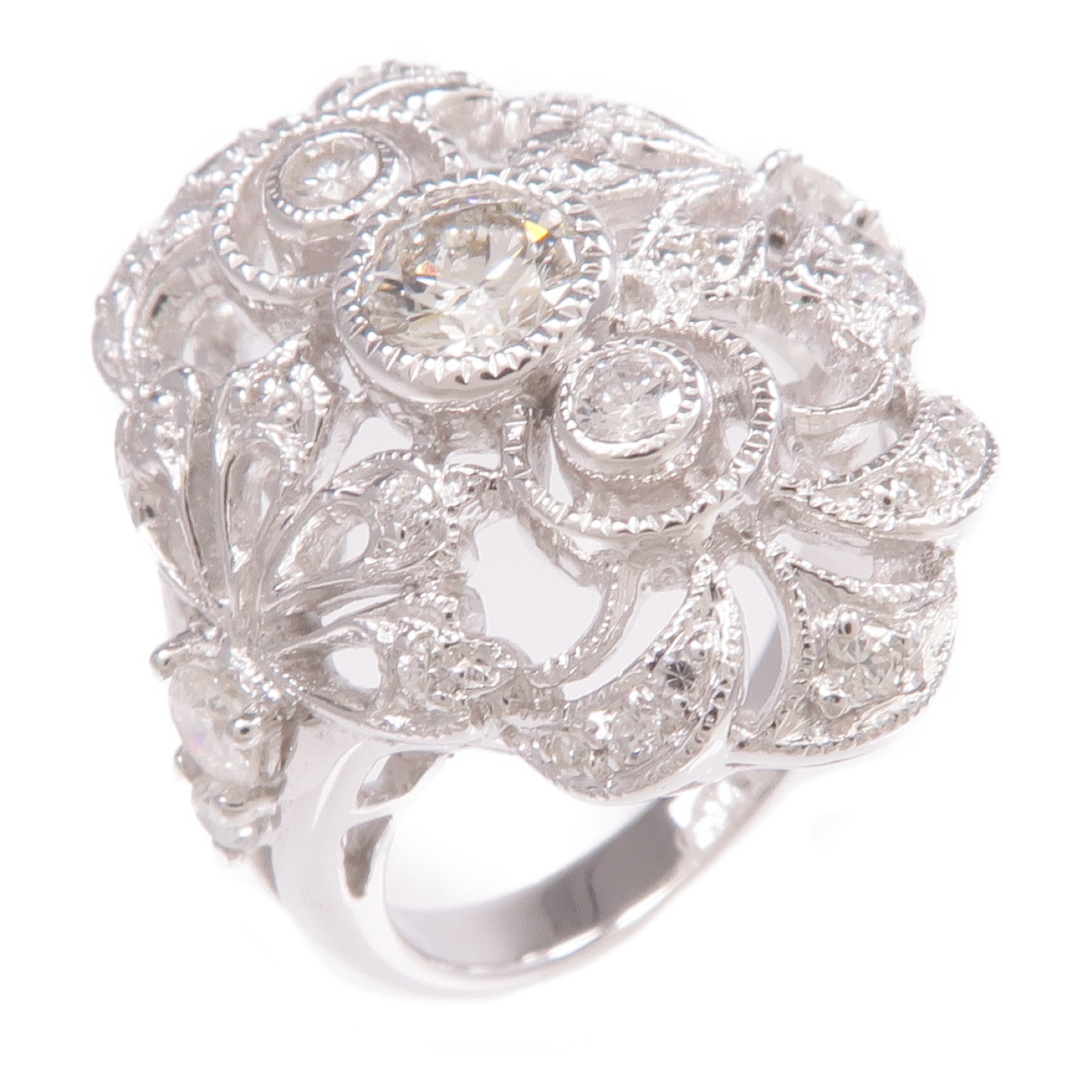 JEWELRY 【激減優惠】18K白金Diamond Ring鑽石戒指US#6