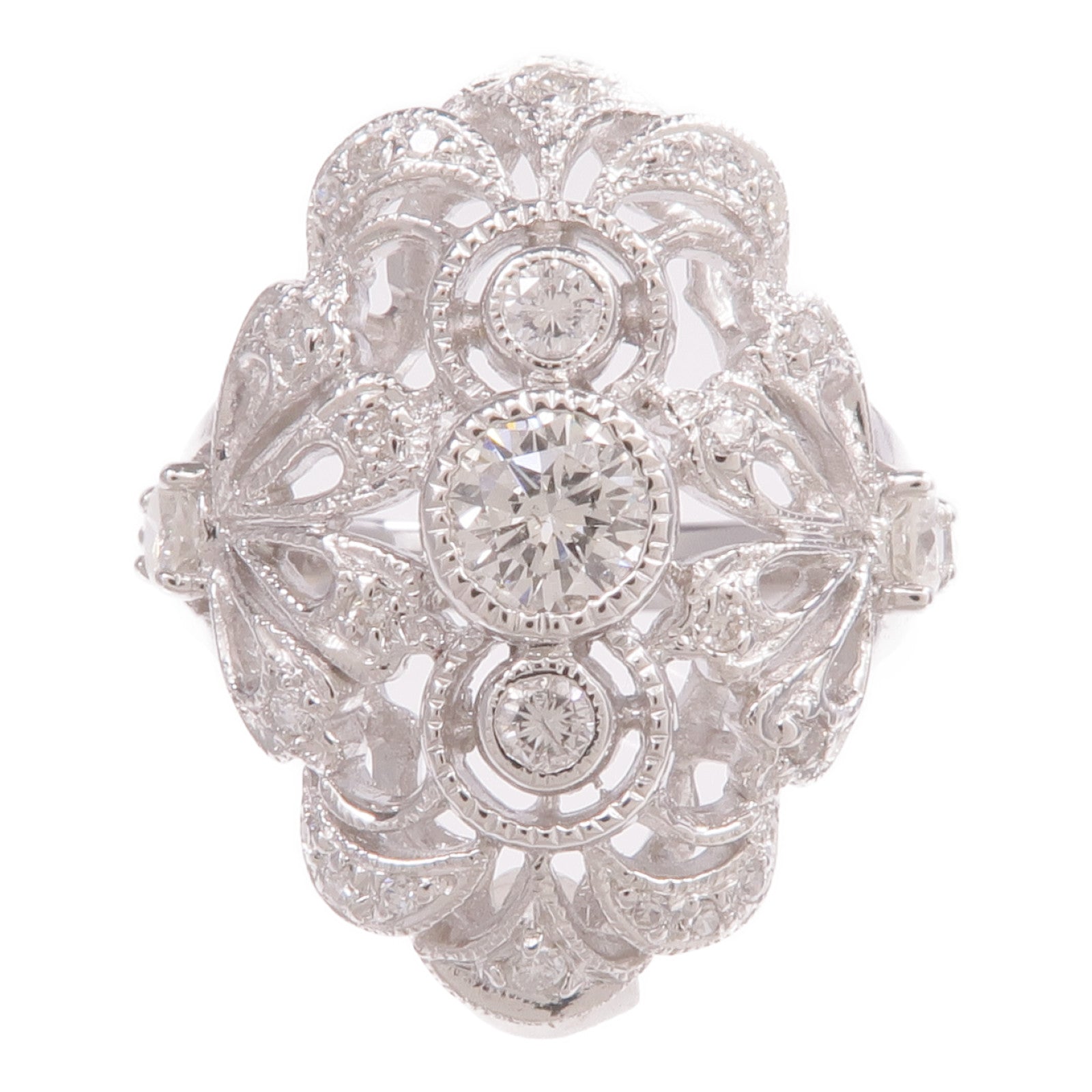 JEWELRY 【激減優惠】18K白金Diamond Ring鑽石戒指US#6