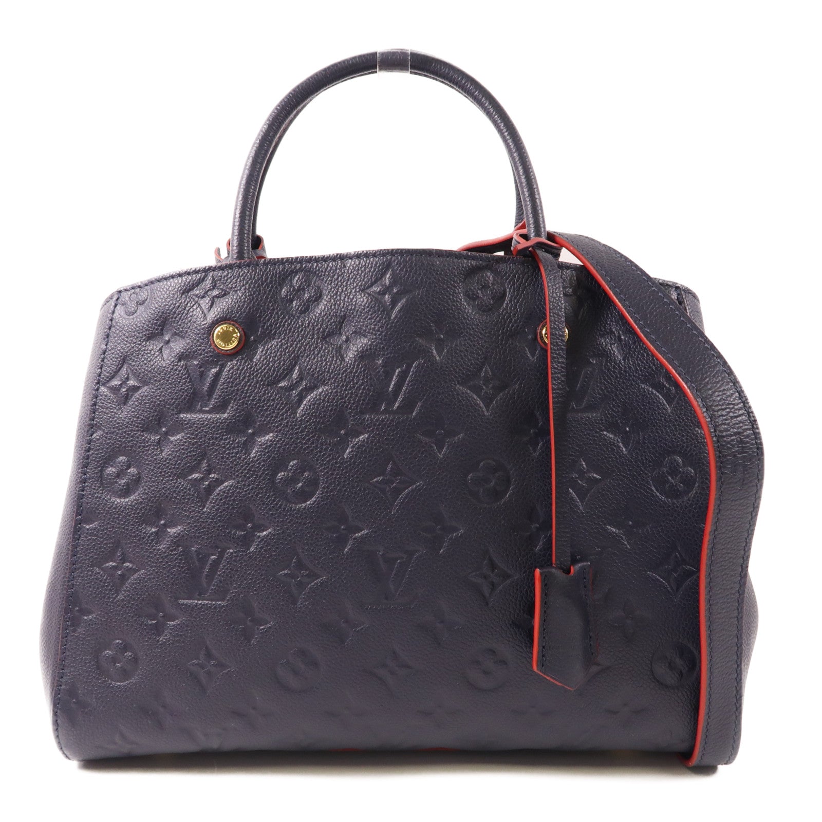 LOUIS VUITTON 【激減優惠】Monogram Empreinte Montaigne MM金扣手挽肩背兩用袋