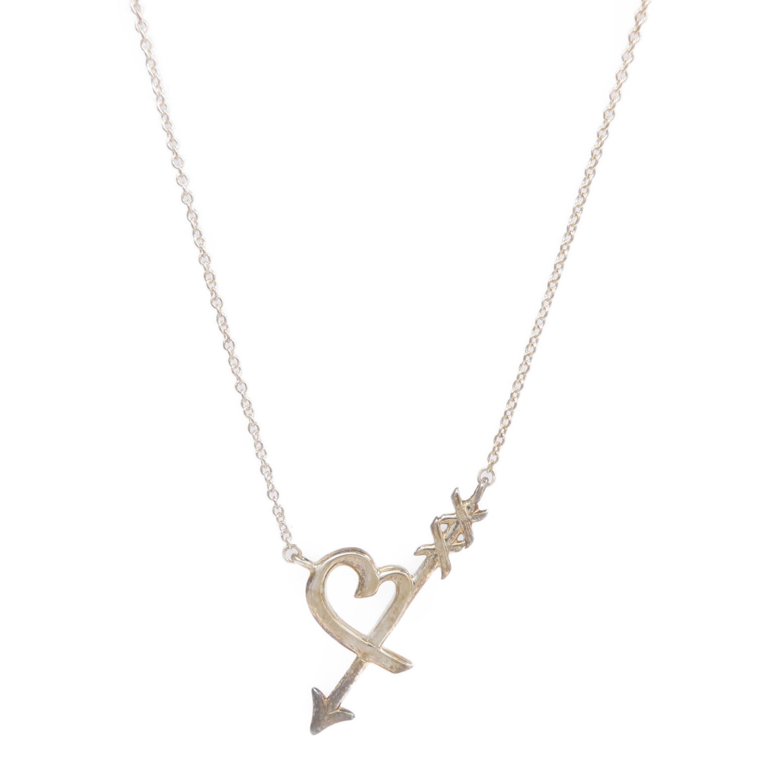 TIFFANY&CO 925純銀Heart & Arrow Necklace項鍊