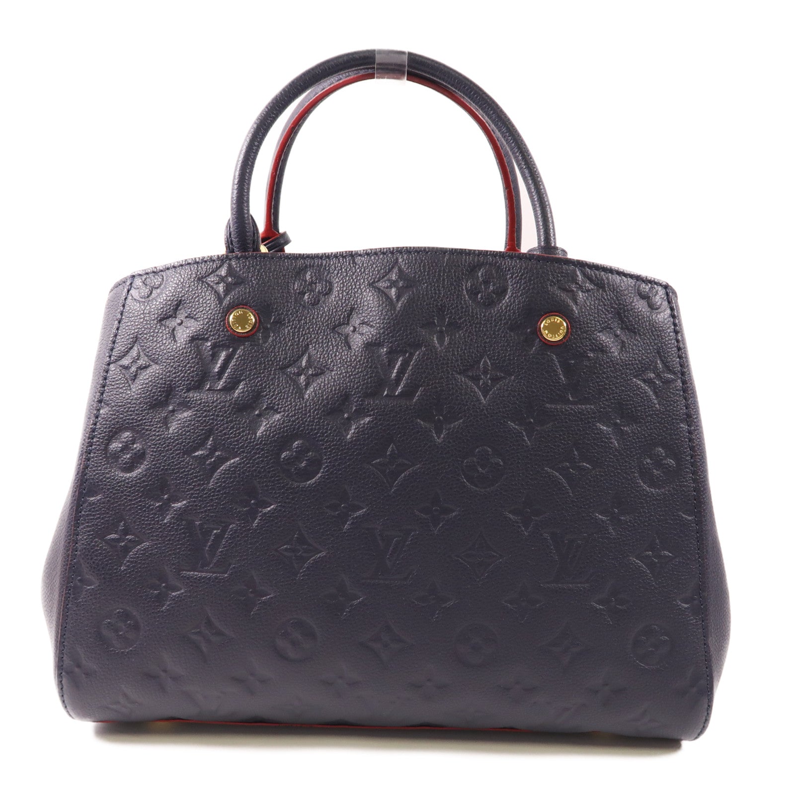 LOUIS VUITTON Monogram Empreinte Montaigne MM金扣手挽肩背兩用袋