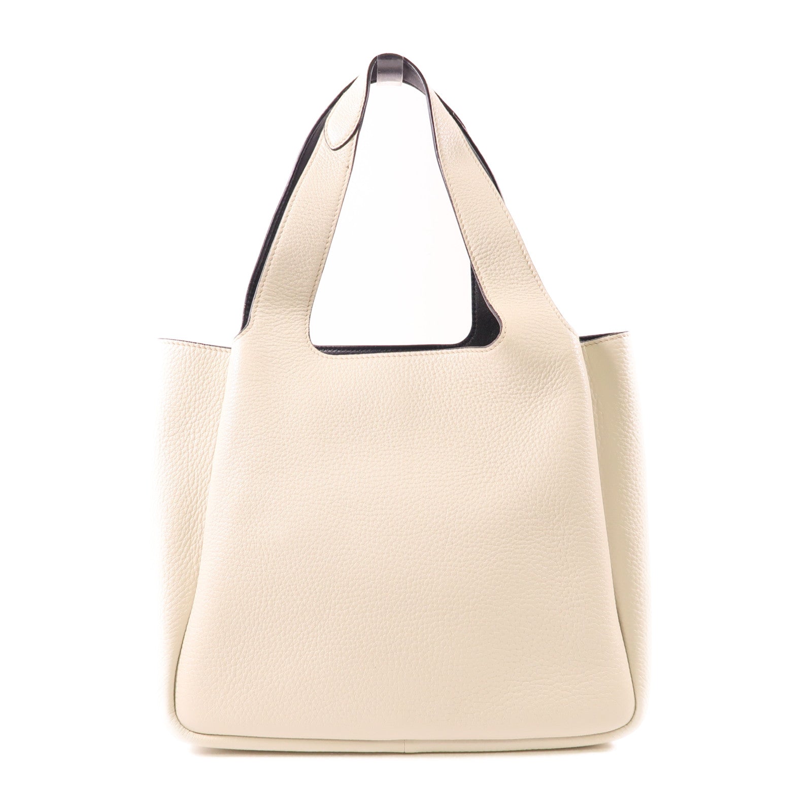 PRADA Dynamique Handbag 1BG335 Lambskin Leather White