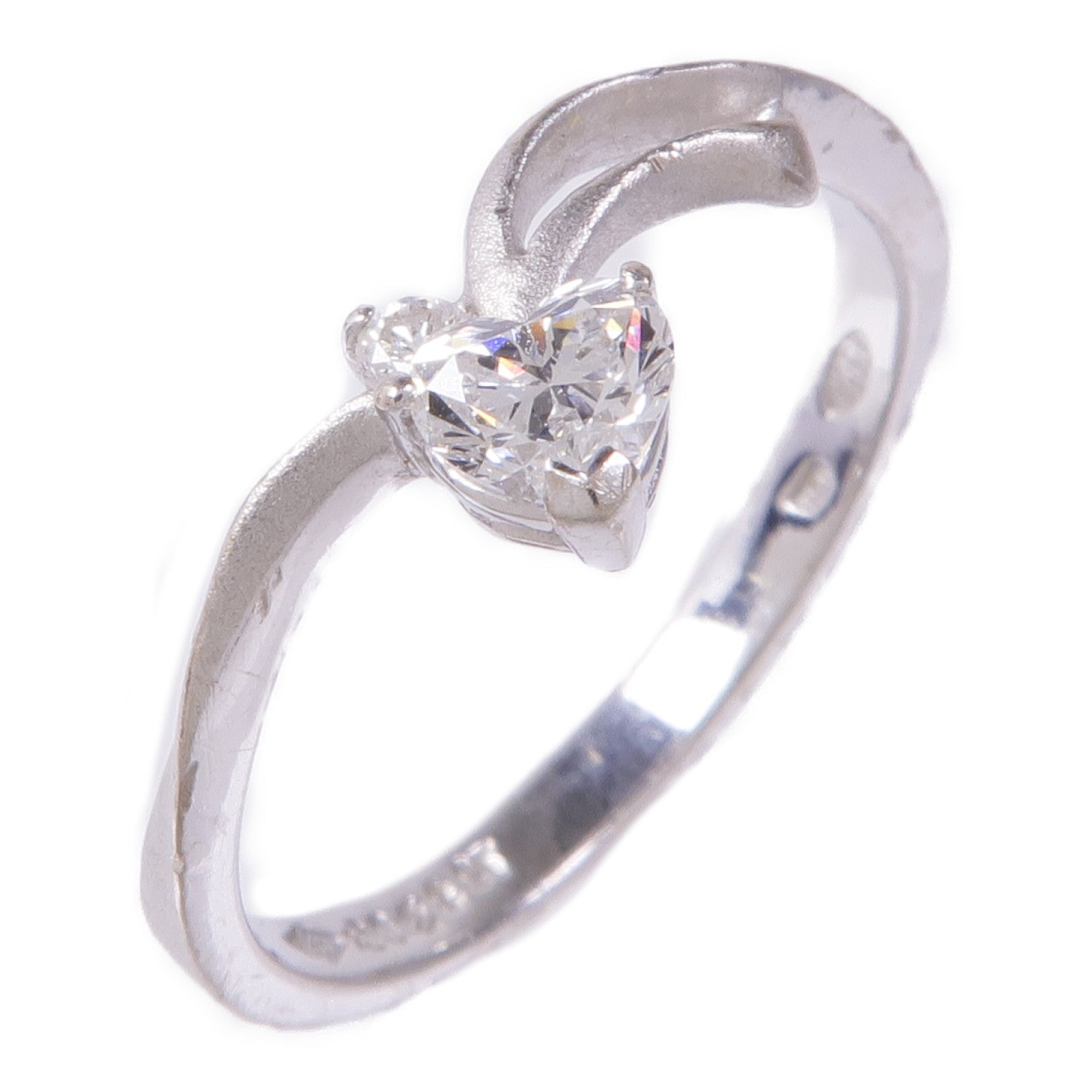 JEWELRY 【激減優惠】18K白金Diamond Ring鑽石戒指US#6.25