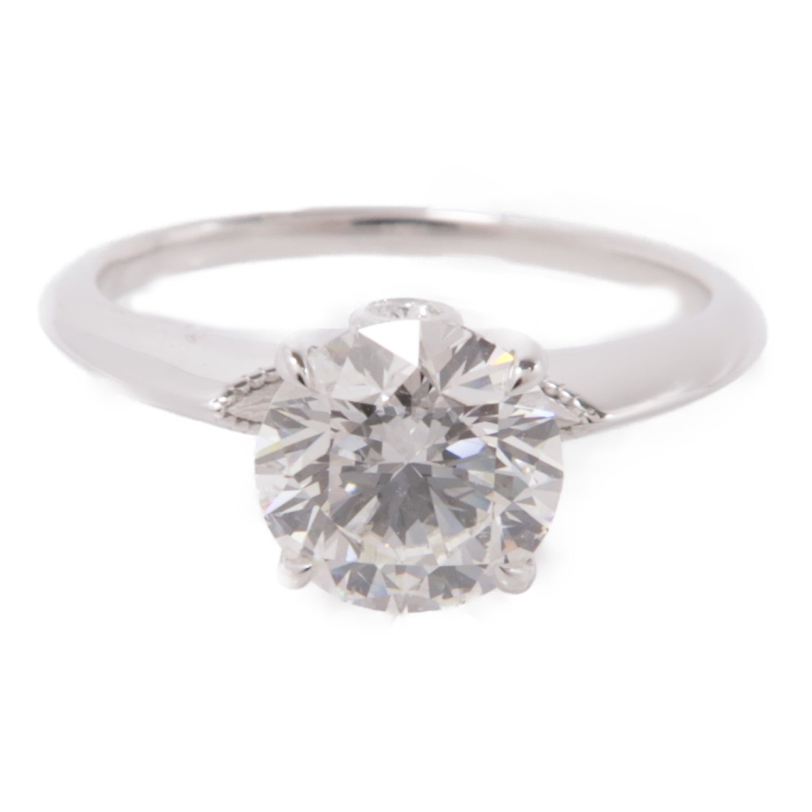 JEWELRY Diamond Ring Accessories US#4.75 18K White Gold