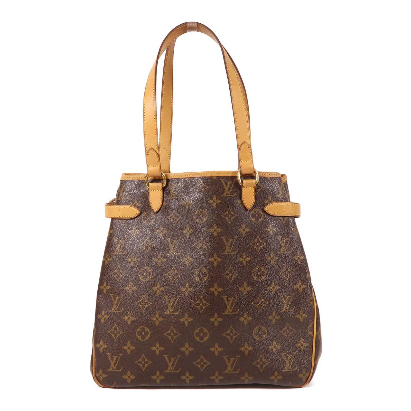 LOUIS VUITTON 【激減優惠】Monogram Batignolles金扣肩背袋棕色