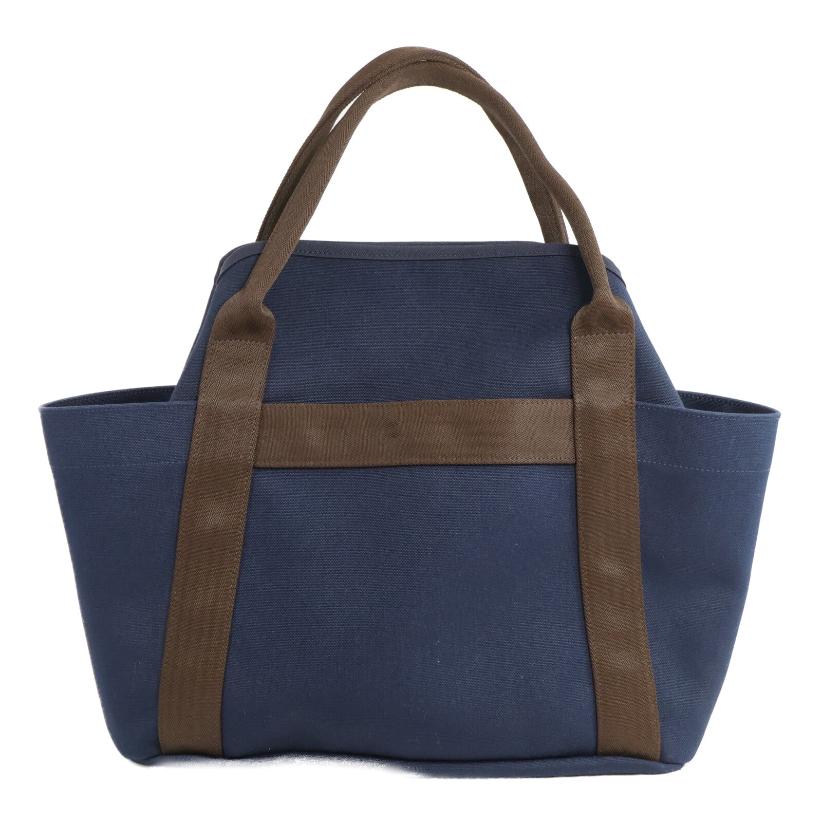 HERMES 帆布Sac De Pansage Groom手挽肩背兩用袋Navy/Feu