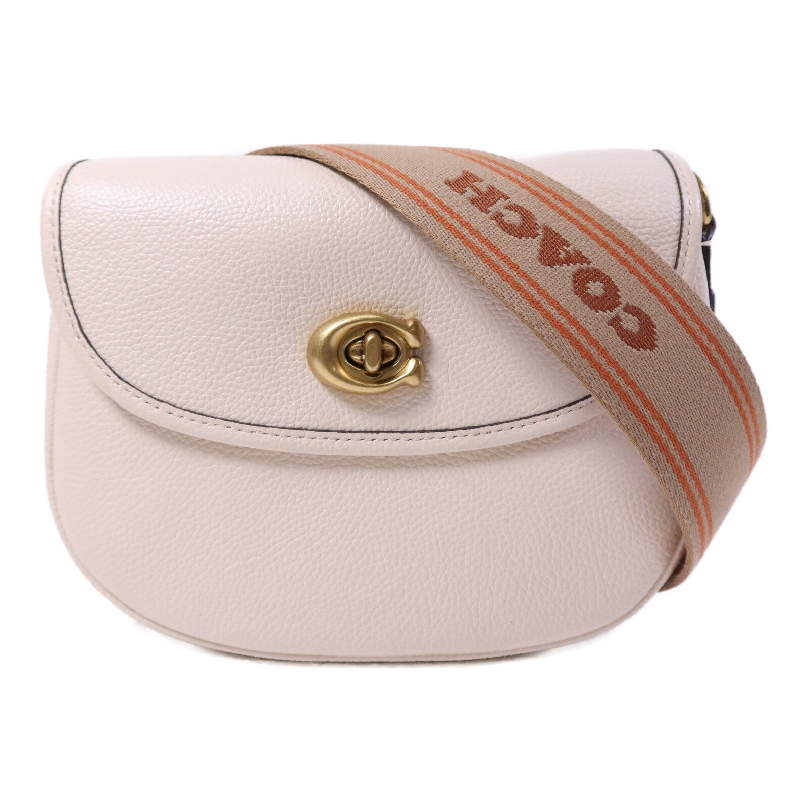 COACH 牛皮皮革Shoulder Bag金扣肩背袋