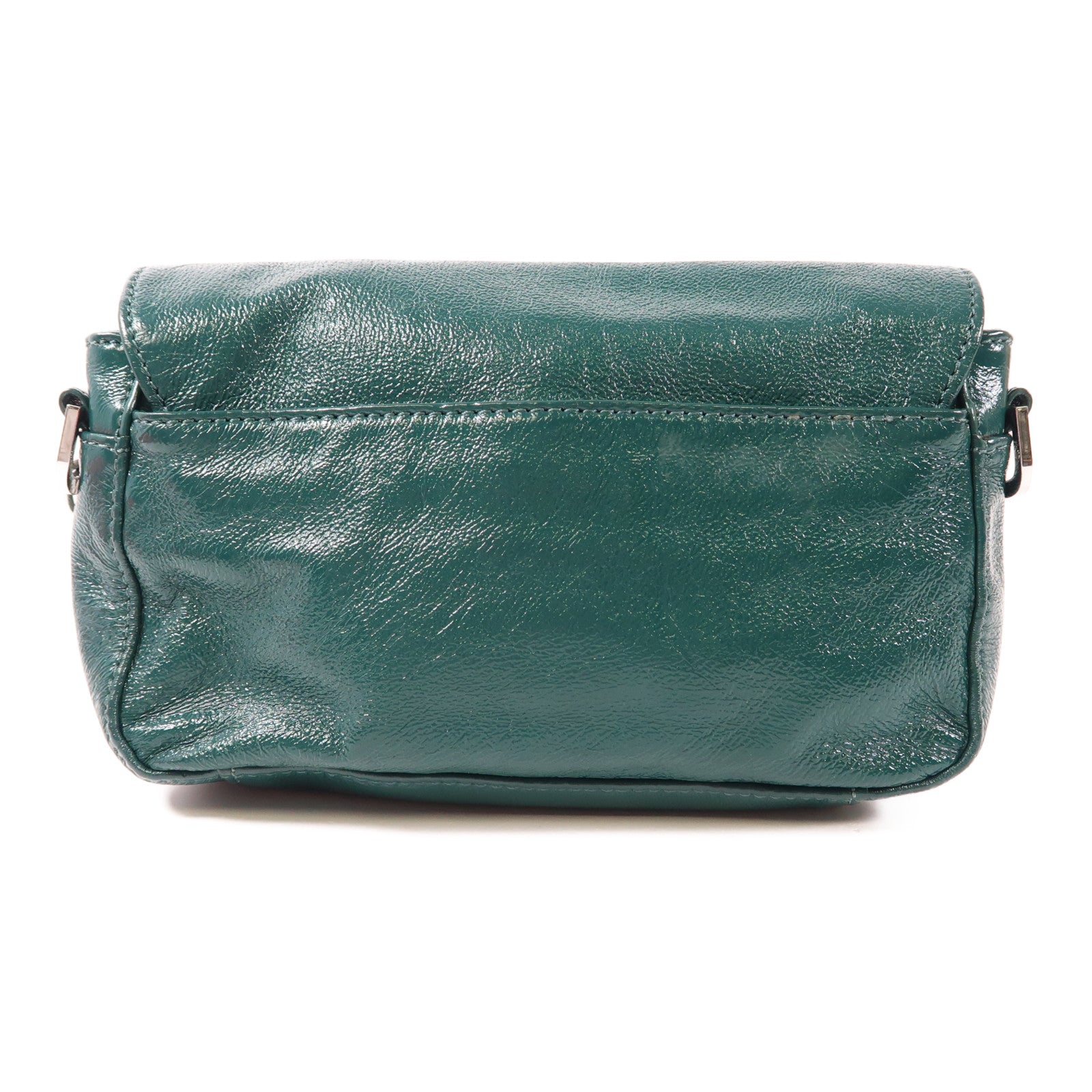 【激減優惠】牛皮皮革Shoulder Bag銀扣肩背袋