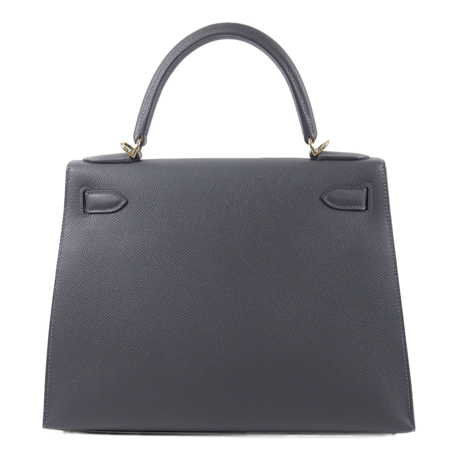 HERMES Epsom皮革Kelly 28手挽肩背兩用袋Ardoise