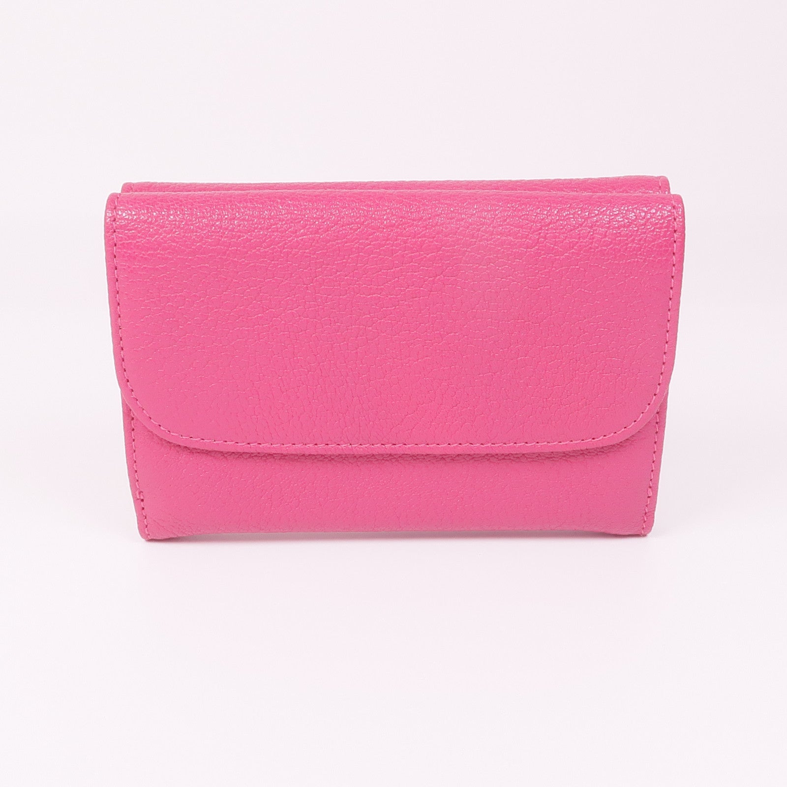 Miu Miu 牛皮皮革Trifold Wallet金扣錢包