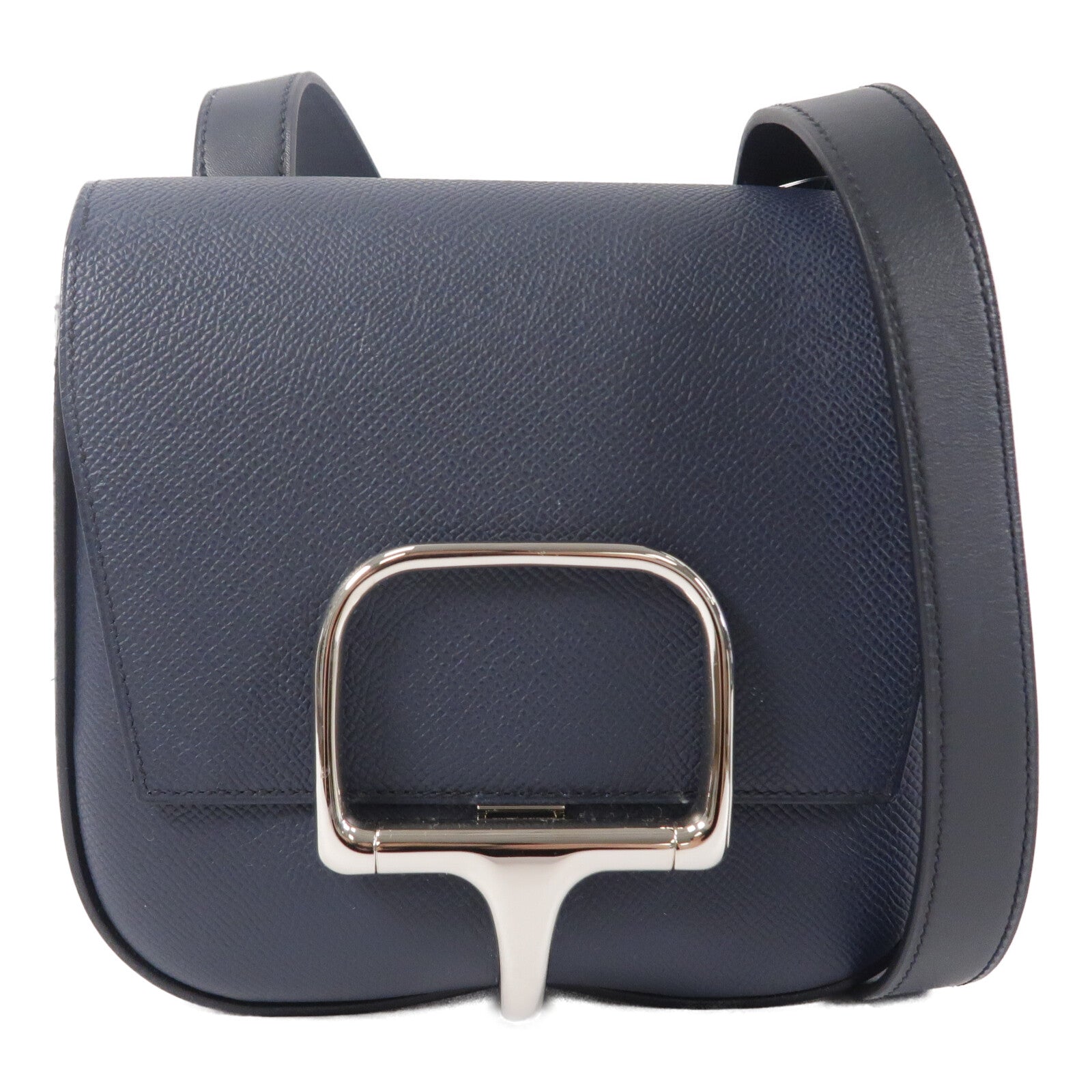 HERMES Epsom皮革Della Cavalleria Mini肩背袋Blue Nuit