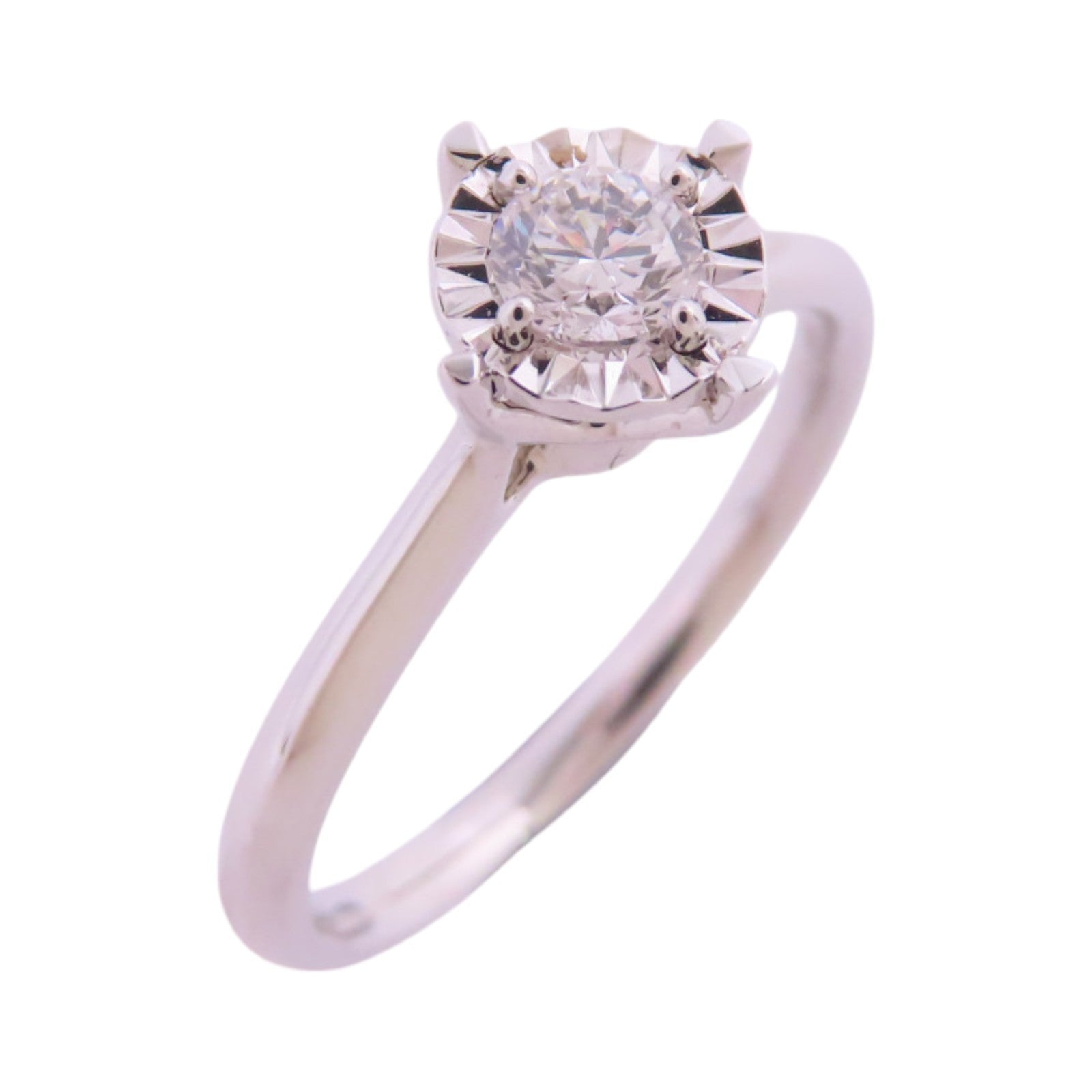 JEWELRY 【激減優惠】18K白金/鑽石Diamond Ring戒指US#5.75