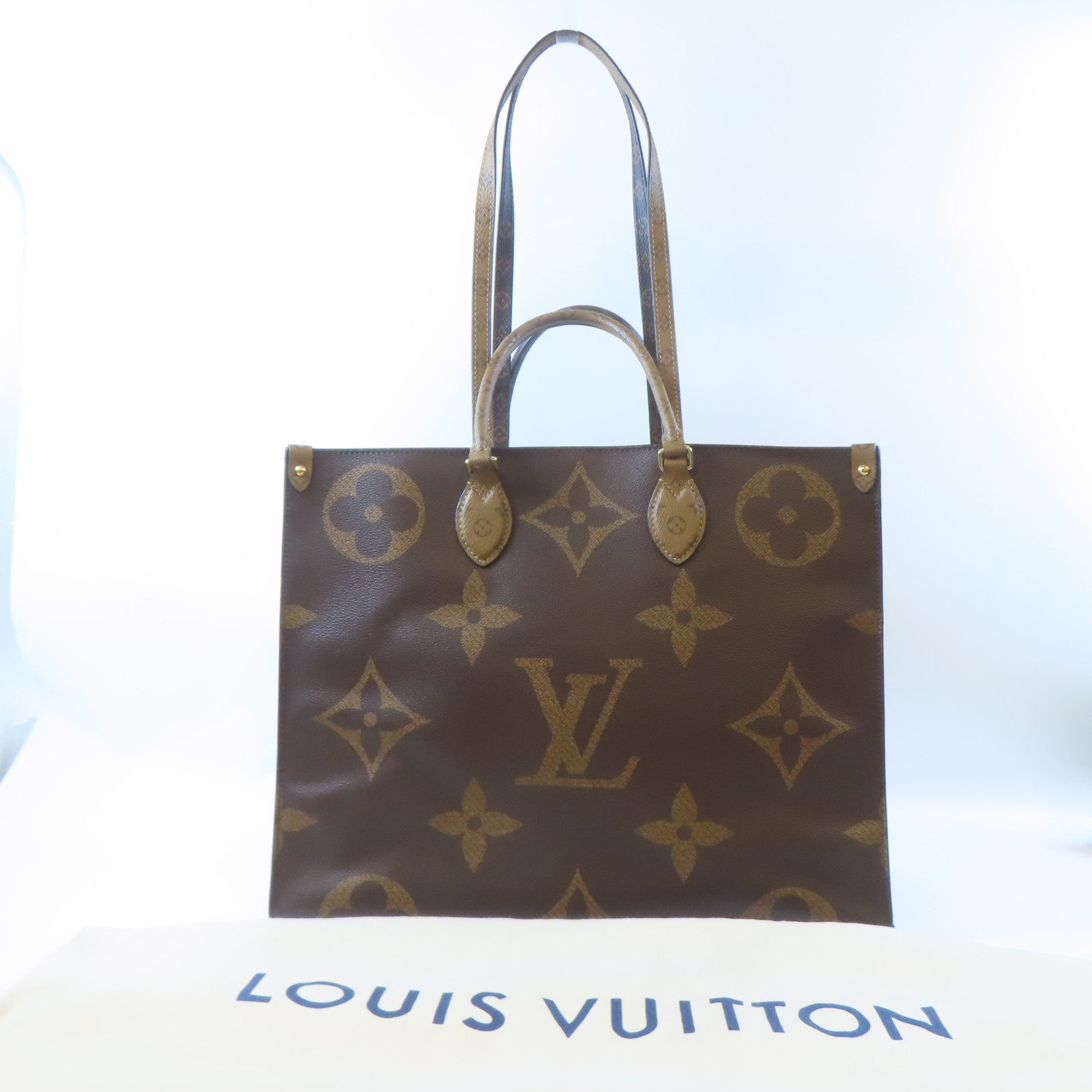 LOUIS VUITTON (PRICE DOWN) LV GHW OnTheGo GM 2 Way Shoulder Tote Bag M45320 Monogram Reverse