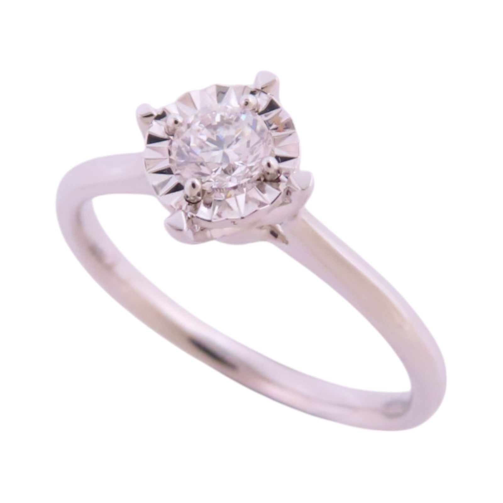 JEWELRY (PRICE DOWN) Diamond Ring US#5.75 18K White Gold