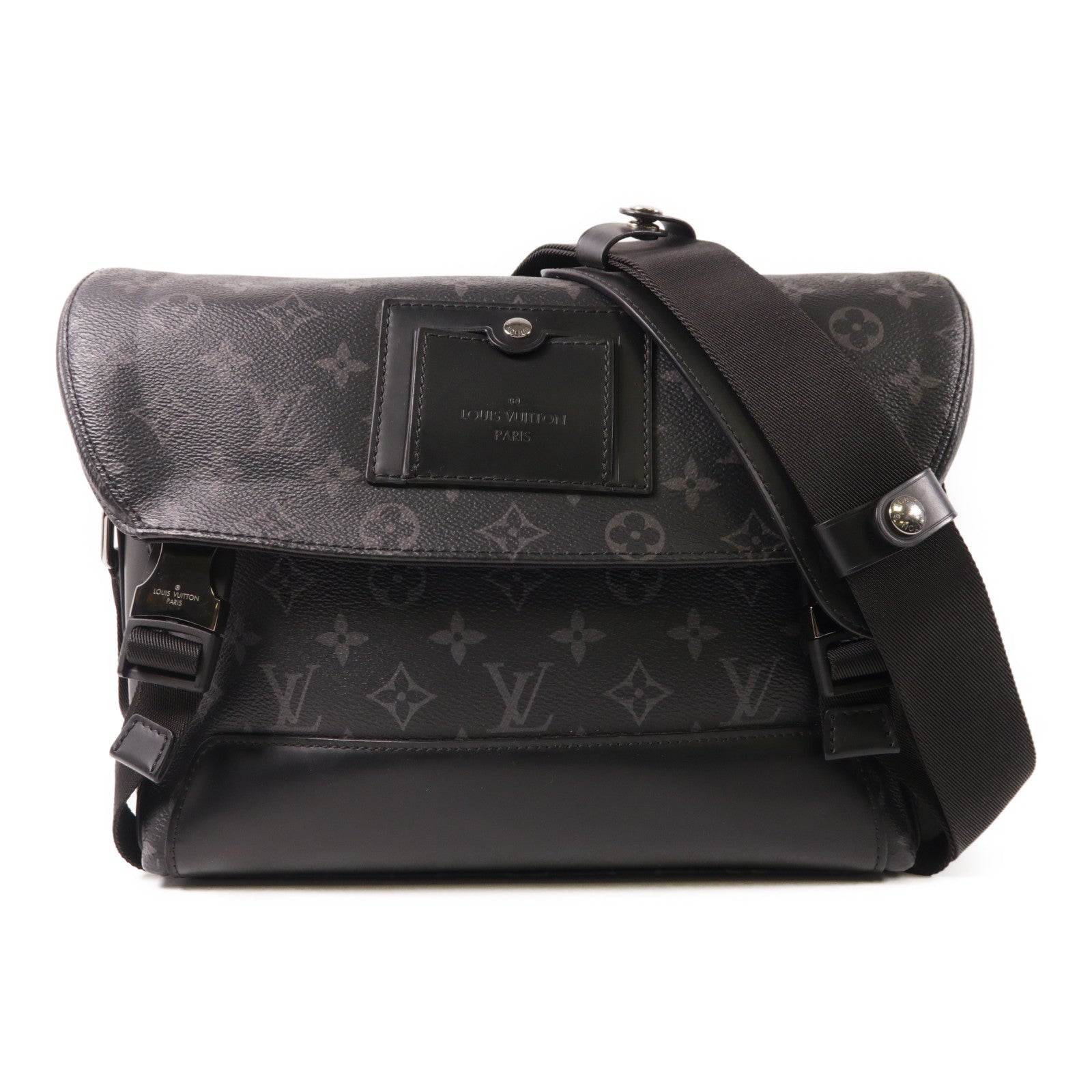 LOUIS VUITTON LV Messenger PM Voyager Shoulder Bag M40511 Monogram Eclipse Black